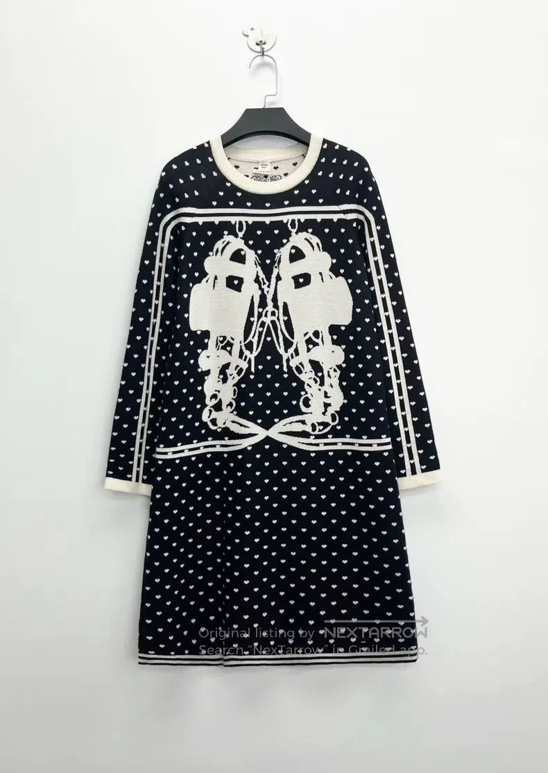 Hermes Hermes Lock Heart Full Print Back Letter Logo Cashmere Sil Size XXS / US 00 / IT 34 - 1 Thumbnail