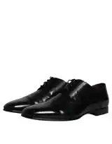 Dolce & Gabbana o1y0125 Laced Shoes in Black Size US 7 / EU 40 - 3 Thumbnail