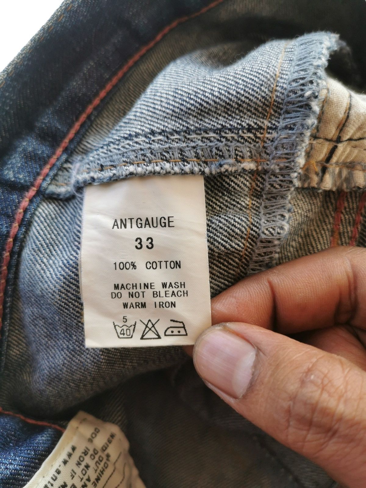 Japanese Brand Antgauge doublewaist jeans 🟦 A702 Size US 33 - 12 Thumbnail
