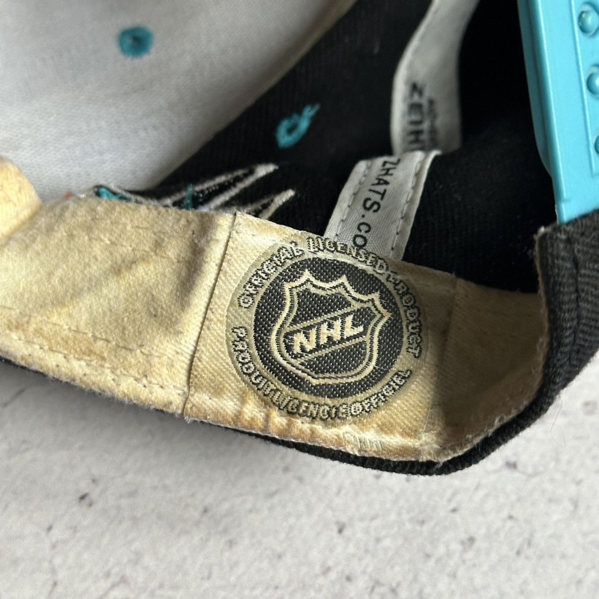 American Needle × NHL × Vintage Vintage San Jose Sharks NHL SnapBack Hat Zephyr Cap Size ONE SIZE - 12 Thumbnail
