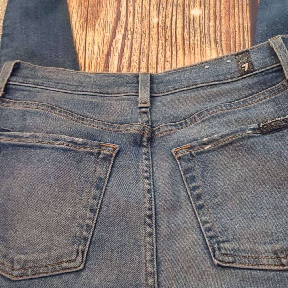 7 For All Mankind 7 for all mankind high waist ankle skinny jeans size 27 Size 28" / US 6 / IT 42 - 6 Thumbnail