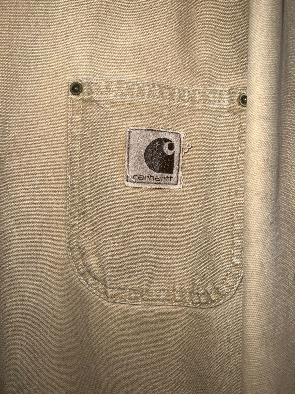 Carhartt Vintage 1980s Carhartt Button up Blanket Lined Chore Coat Size US XL / EU 56 / 4 - 2 Thumbnail