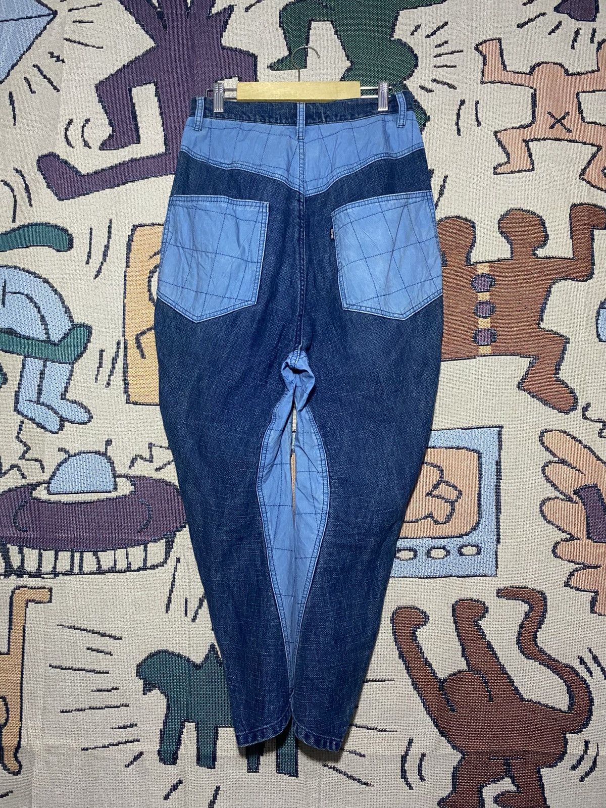 Issey Miyake Net-net Issey Miyake Blue Denim Jeans Designer Size US 29 - 4 Thumbnail