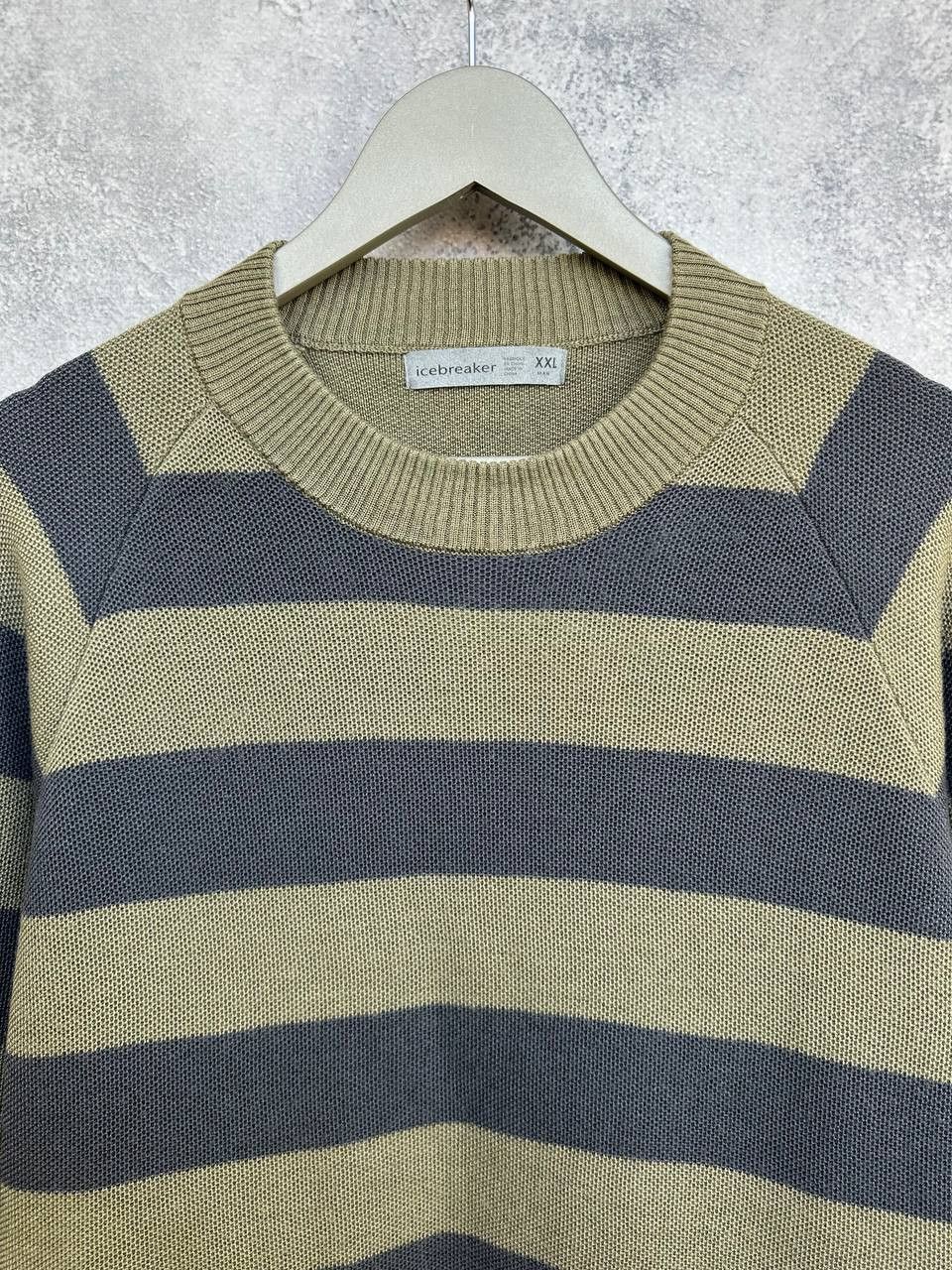 Icebreaker Icebreaker Wool / Lyocell Striped Knit Sweater Crew Size US XXL / EU 58 / 5 - 4 Thumbnail