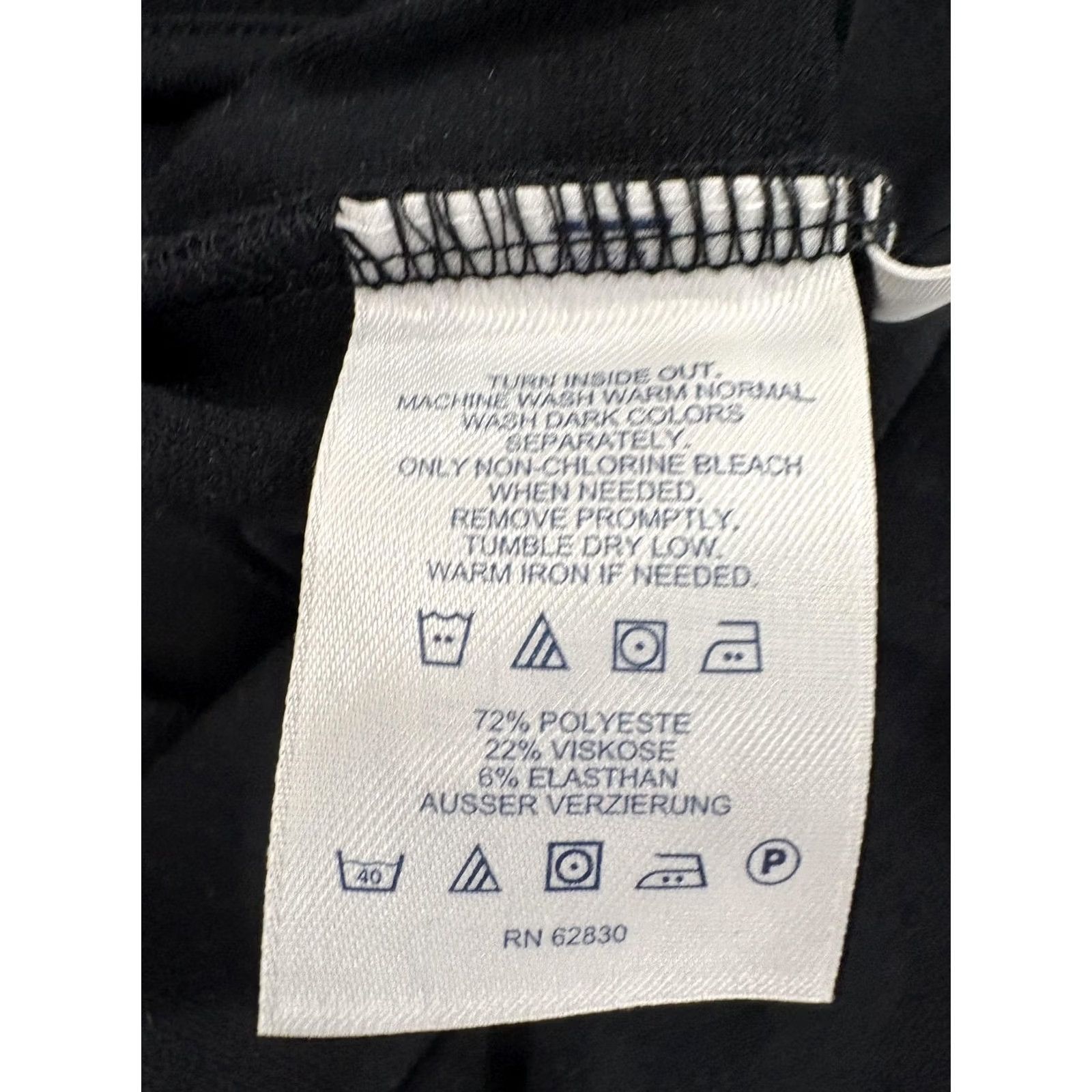 Lands' End Lands End Audrey Pants Womens 4P Black Straight Pull On Career Dress Size 27" / US 4 / IT 40 - 4 Thumbnail