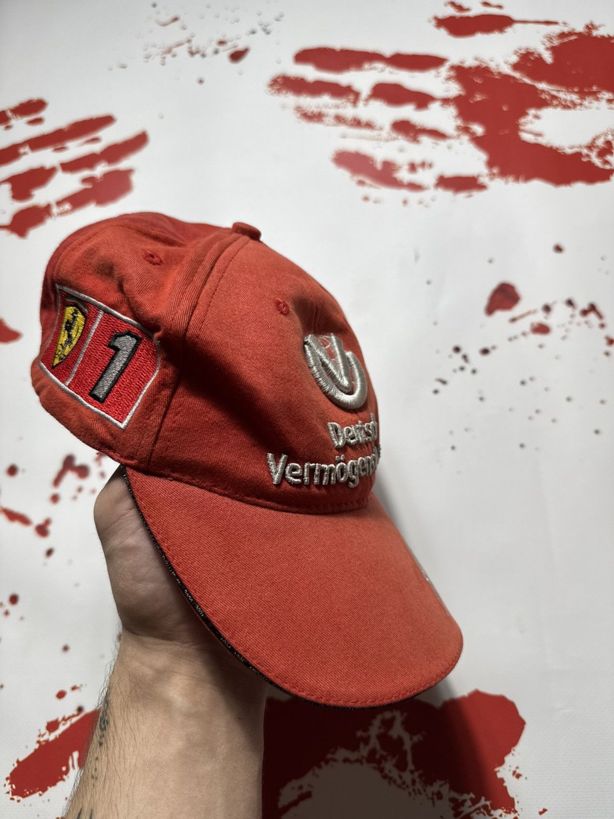 Ferrari × Formula 1 × Vintage vintage cap formula 1 ferarri michael schumaher world champ Size ONE SIZE - 3 Thumbnail