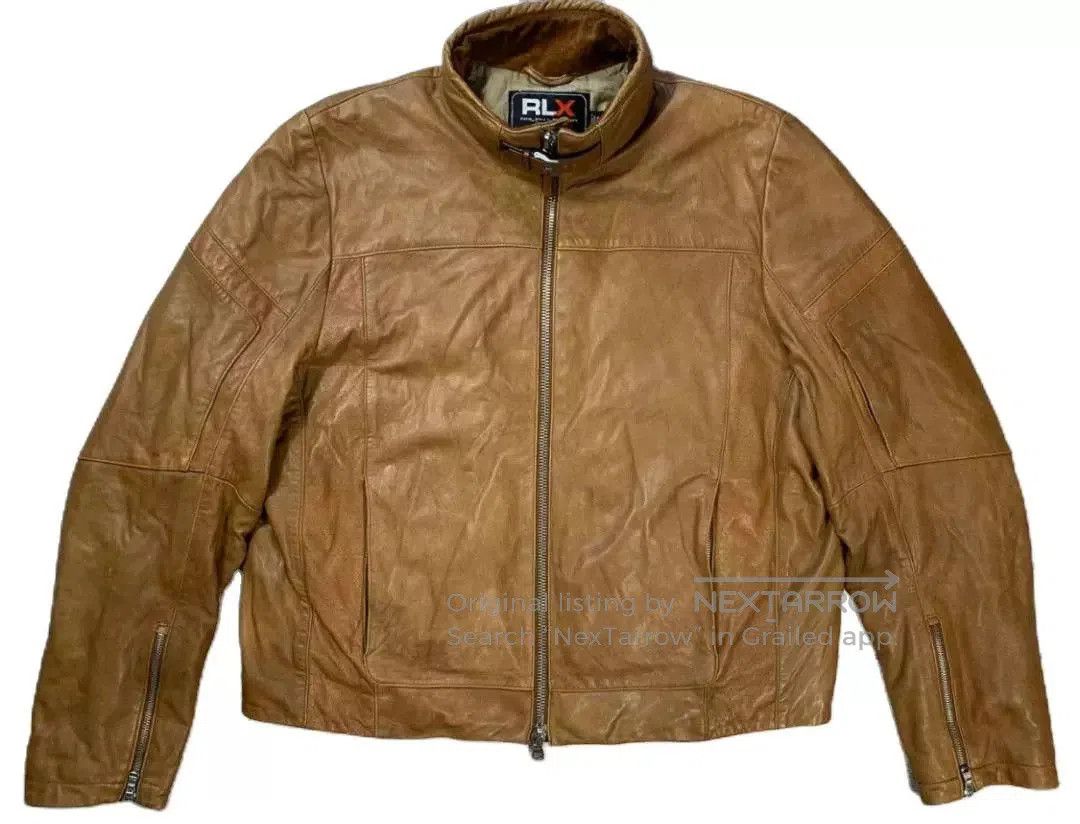 RRL Ralph Lauren RLX Alpha McCoy Leather Flight Jacket. Size US XL / EU 56 / 4 - 1 Thumbnail