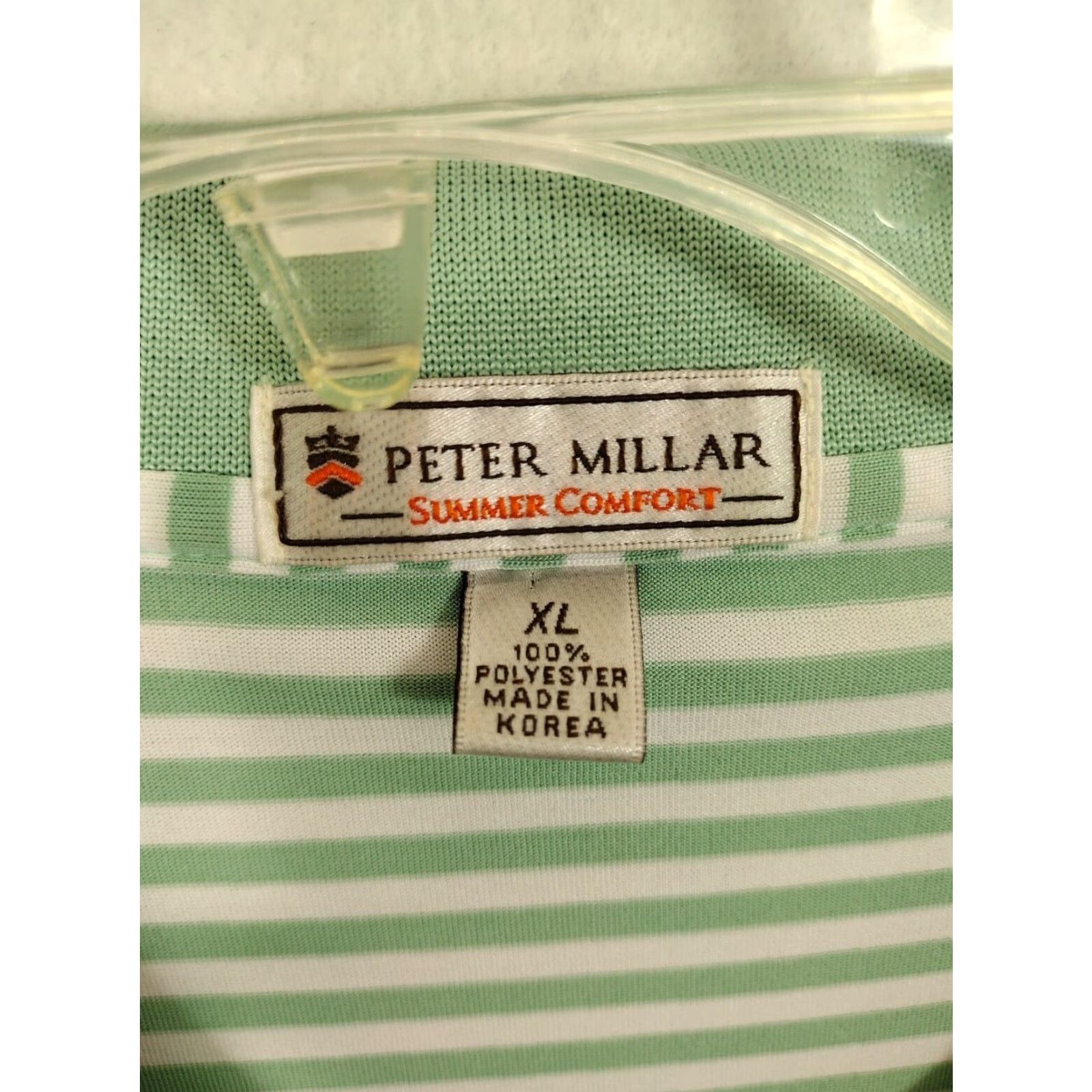 Peter Millar Peter Millar Summer Comfort Shirt Mens XL Striped Polo Carded? Size US XL / EU 56 / 4 - 5 Thumbnail