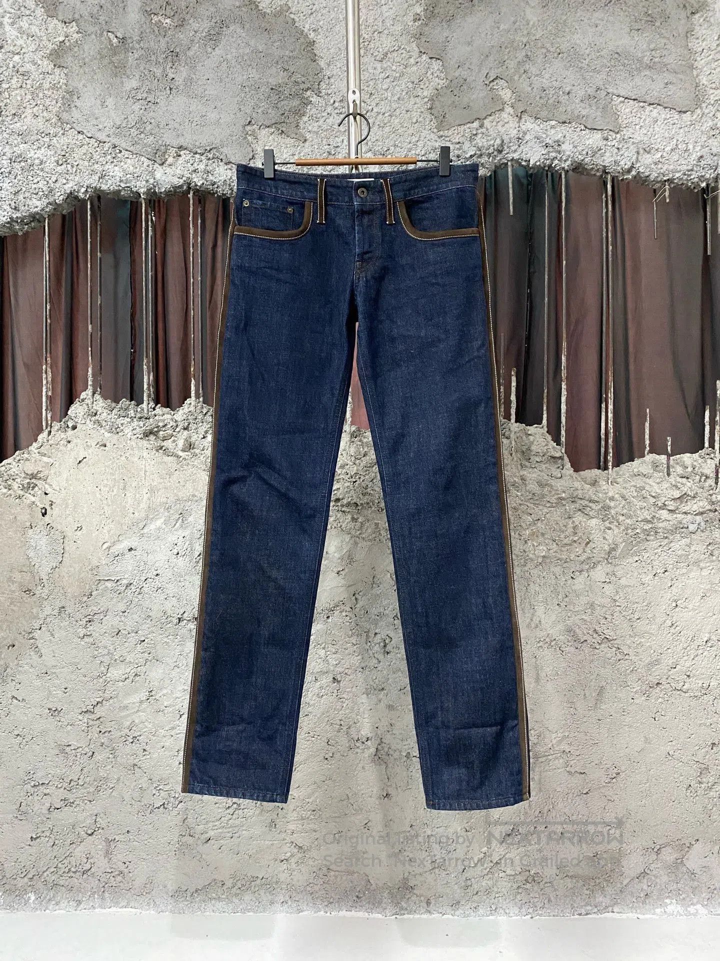 Miu Miu Miumiu Patchwork Leather Jeans. Size 26" / US 2 / IT 38 - 1 Thumbnail