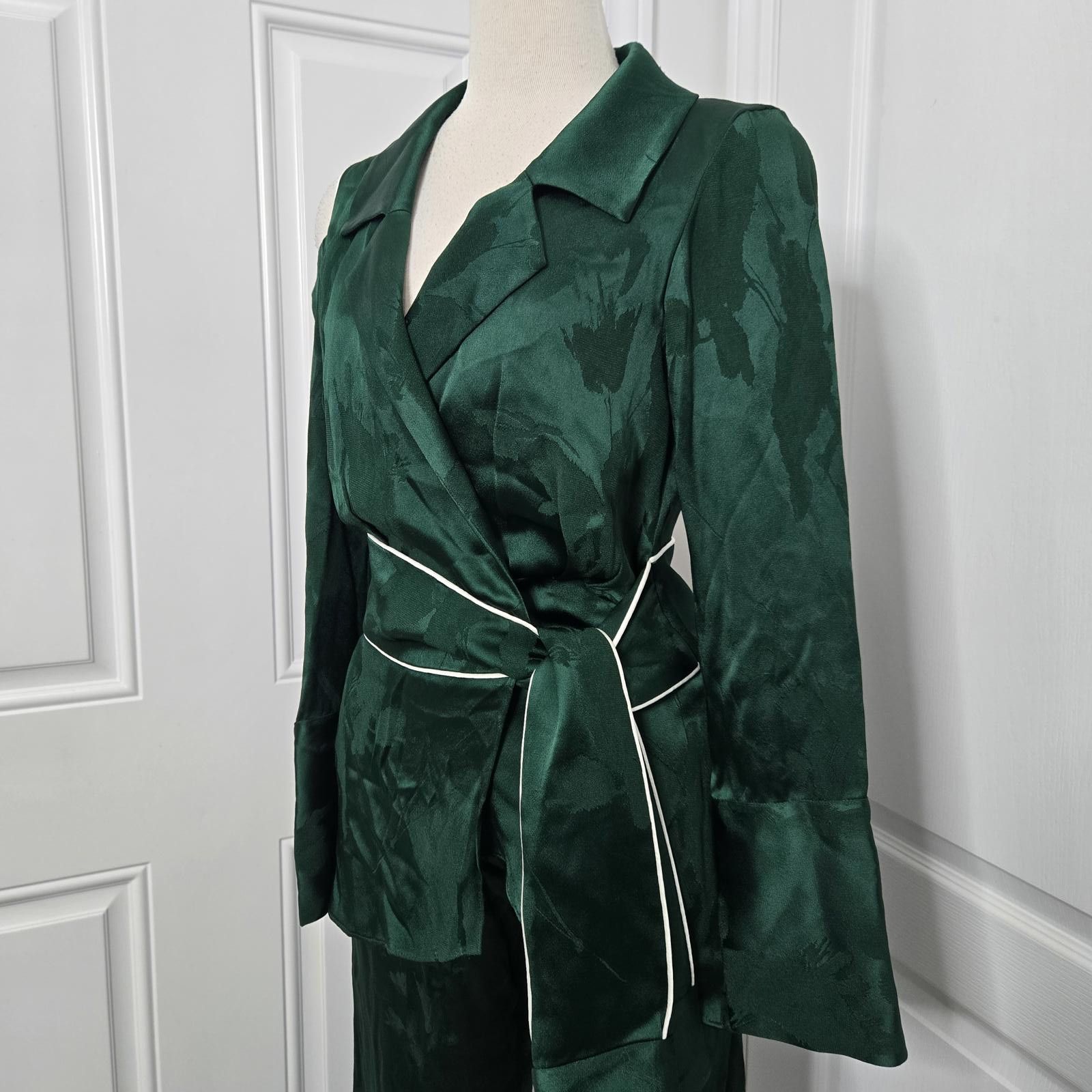Hennessy Hellessy Printed Blouse Pants Set Size ONE SIZE - 3 Thumbnail