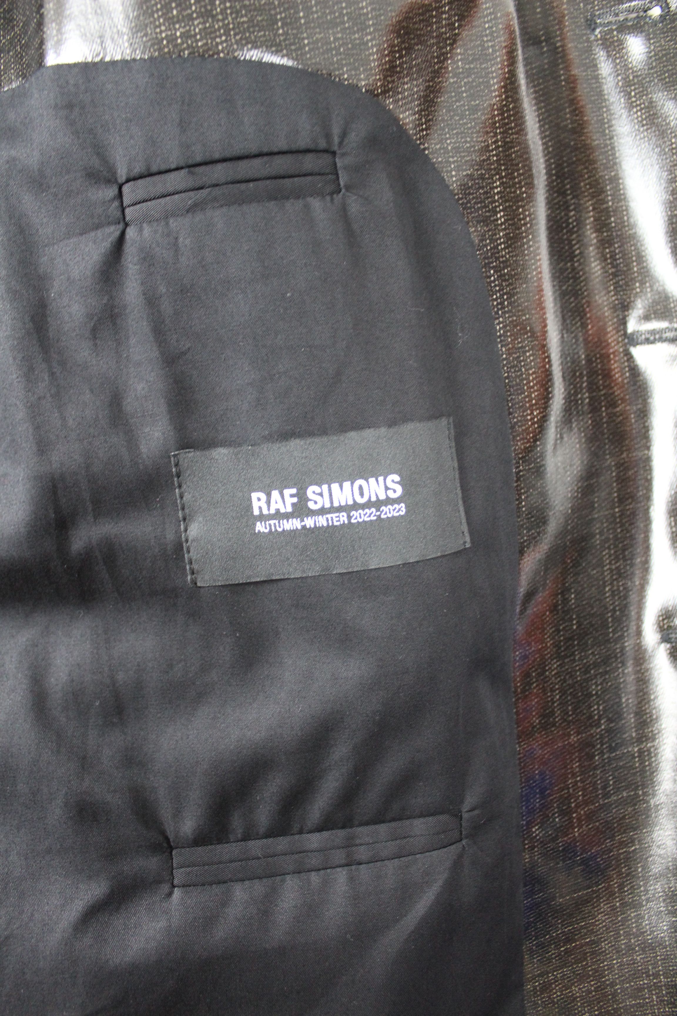 Raf Simons Raf Simons SS22/23 Black Coated Oversized Blazer Size US M / EU 48-50 / 2 - 7 Thumbnail
