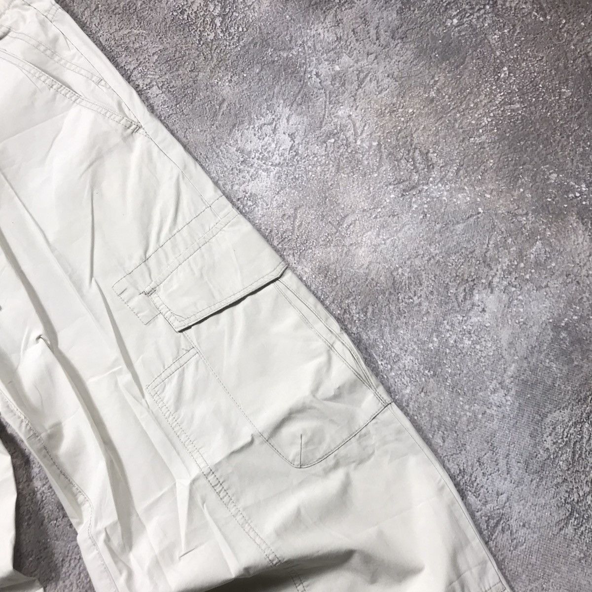 Vintage Vintage Y2K Baggy Cargo Pants Skater Streetwear Cream 30 Size US 30 / EU 46 - 3 Thumbnail