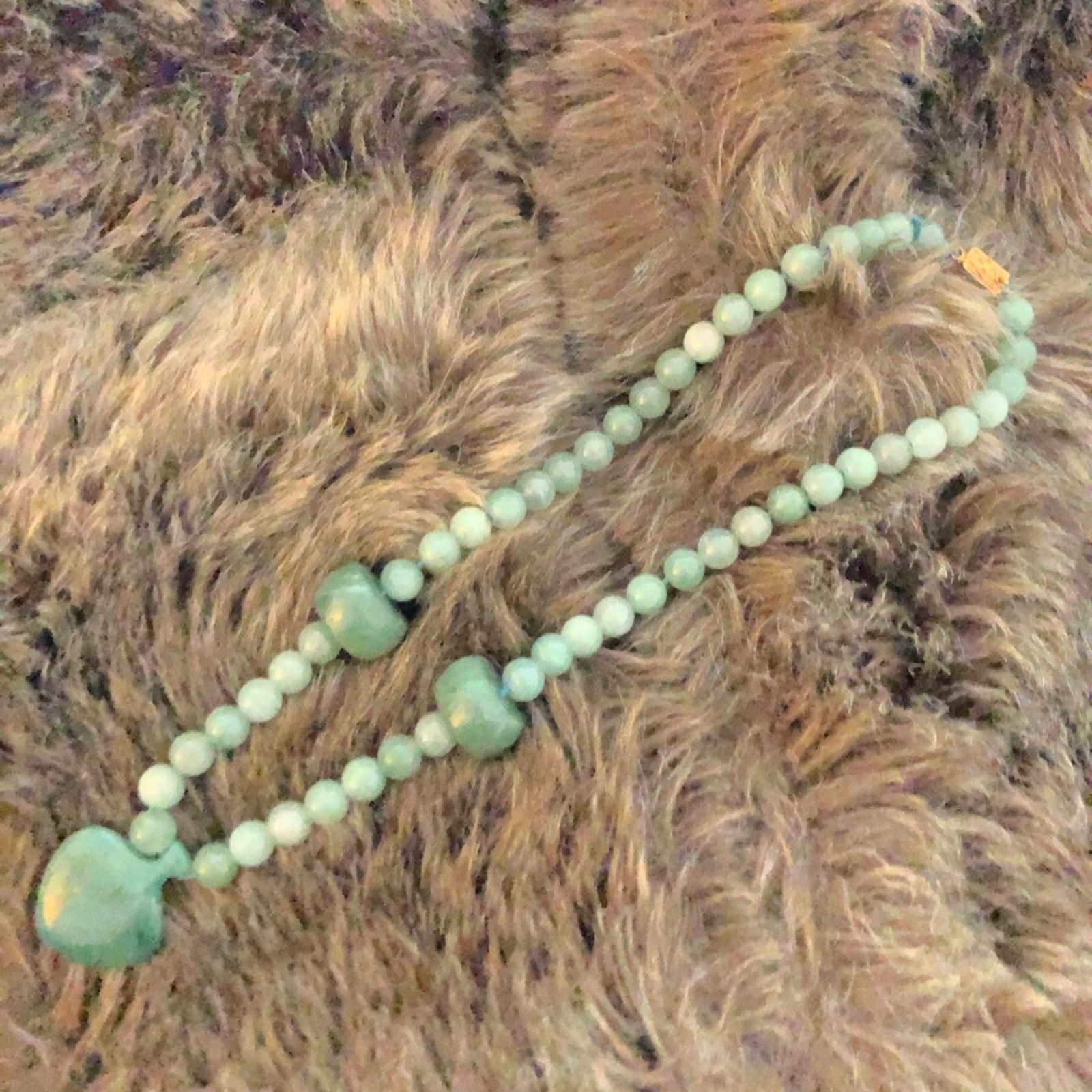 Jewelry Vintage hand crafted green aventurine necklace Size ONE SIZE - 9 Thumbnail