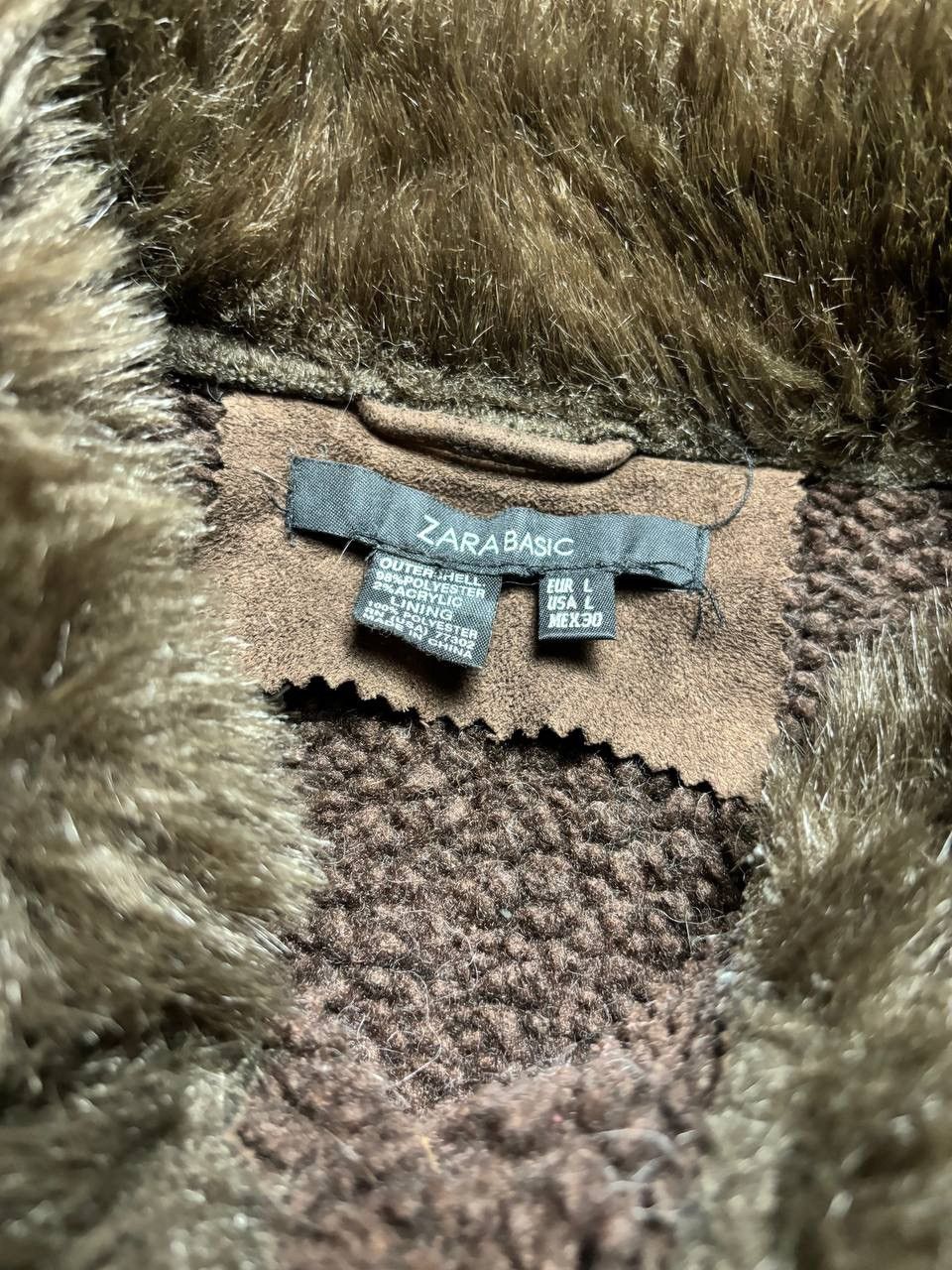 If Six Was Nine × Vintage Vintage Y2K Suede Leather Style Fur Faux Collar Sleeve Jack Size US S / EU 44-46 / 1 - 6 Thumbnail