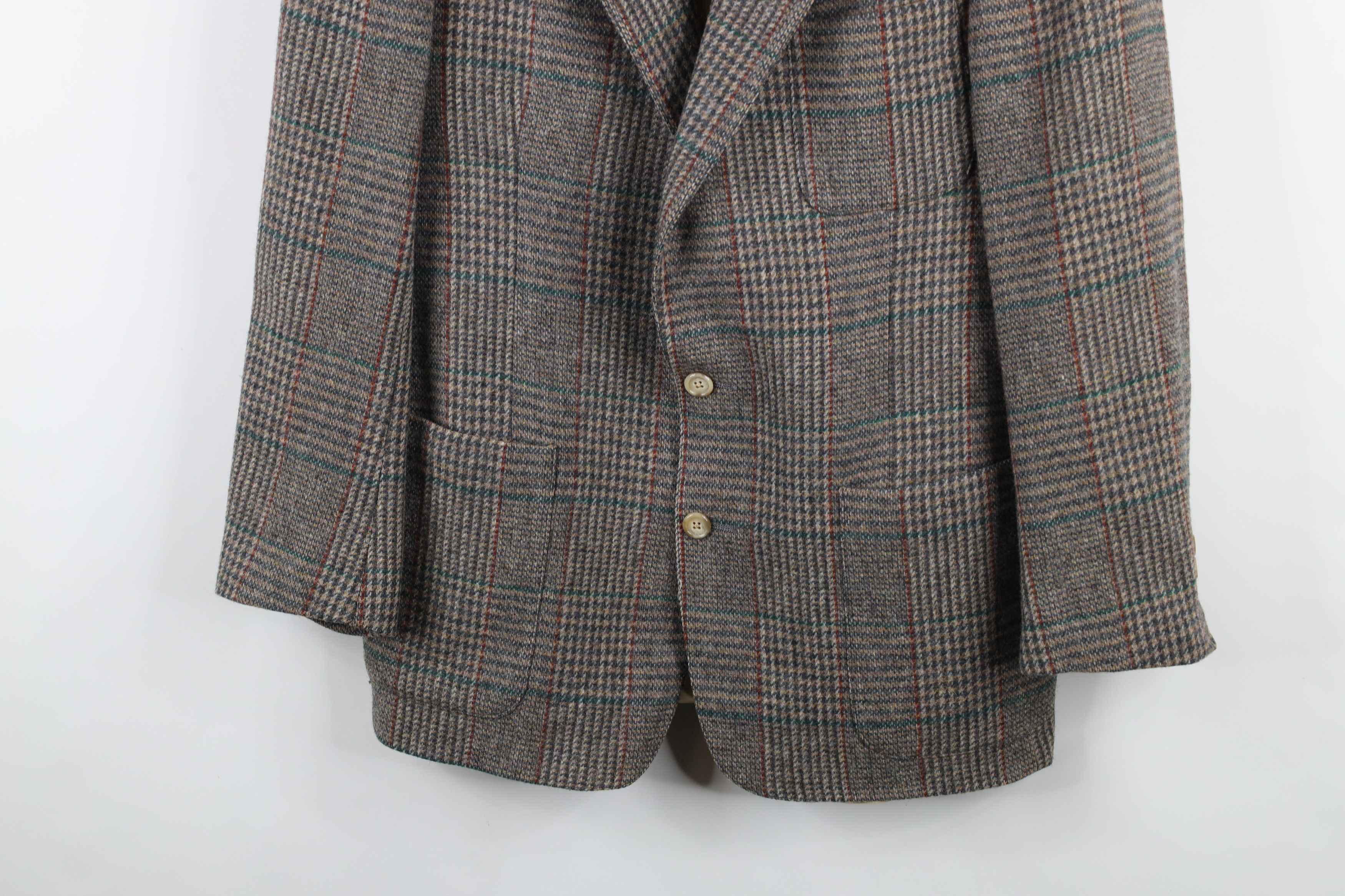 Vintage Vintage 70s Streetwear Houndstooth Plaid Blazer Jacket USA Size US XL / EU 56 / 4 - 3 Thumbnail
