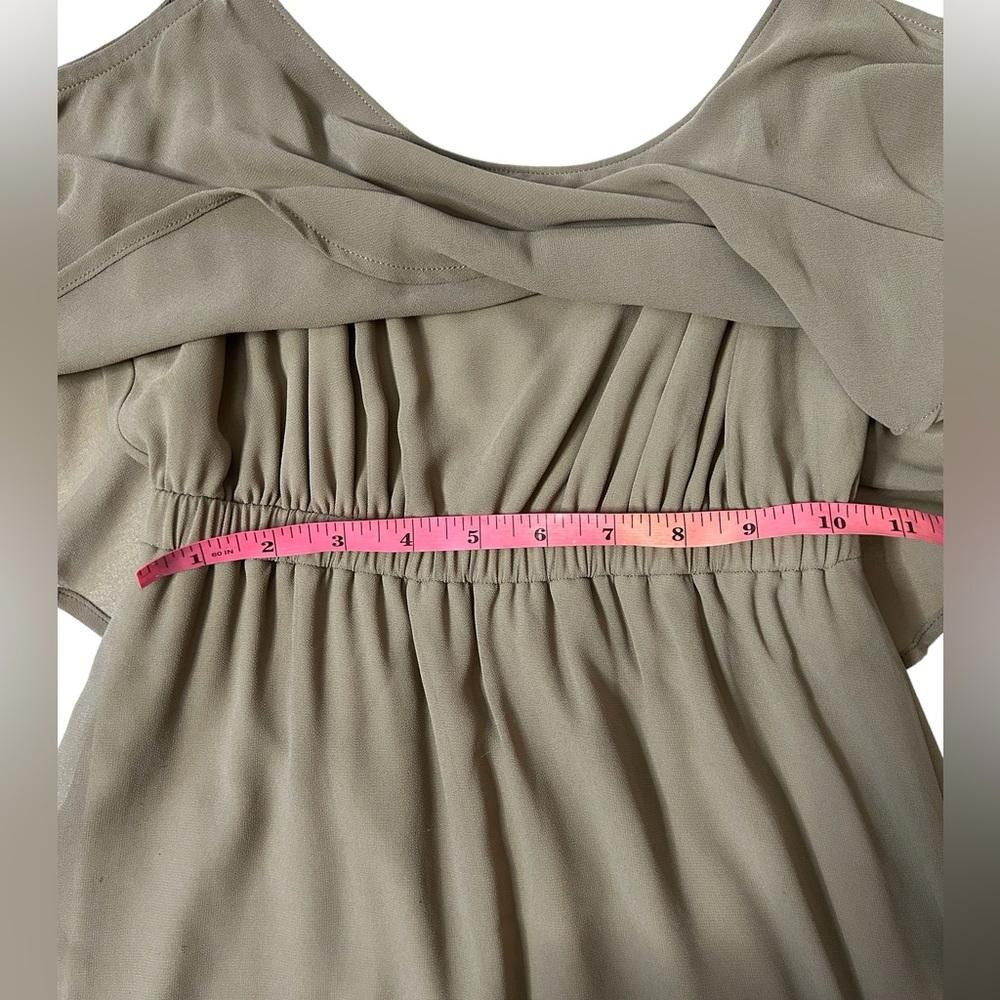 Designer Show Me Your Mumu l Caitlin Ruffle Maxi Dress Dune Chiffon S Size S / US 4 / IT 40 - 5 Thumbnail