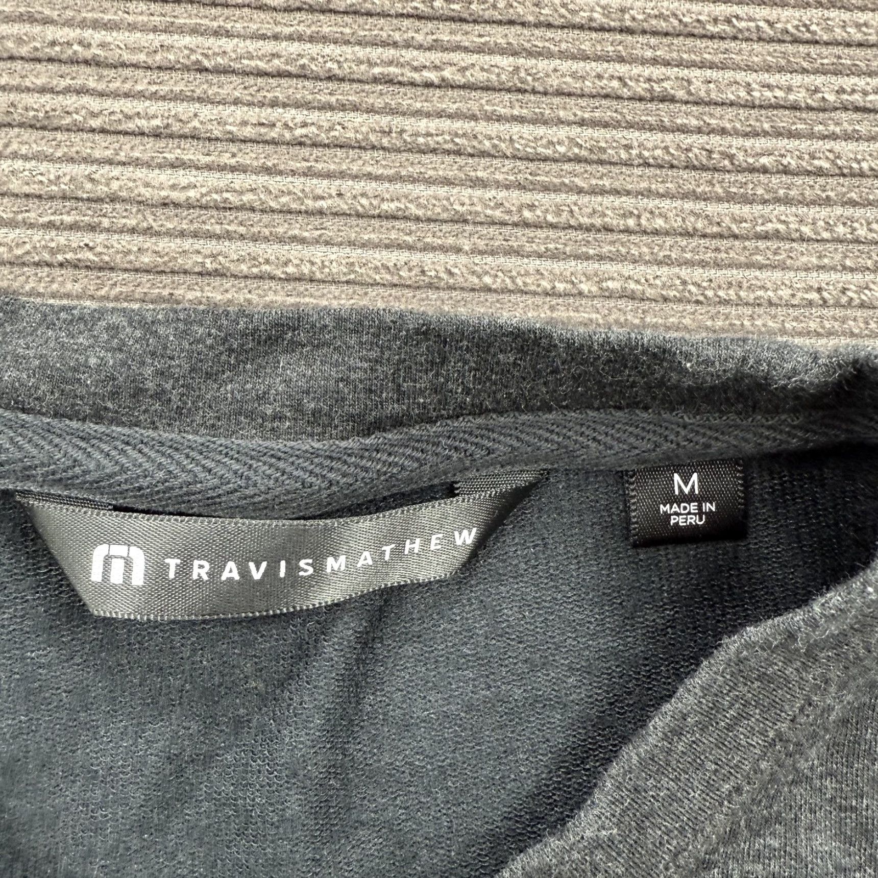 TravisMathew TravisMathew Sweater Mens Medium Crewneck Pullover Gray Modal Blend Knit Casual Golf Layer Size US M / EU 48-50 / 2 - 3 Thumbnail
