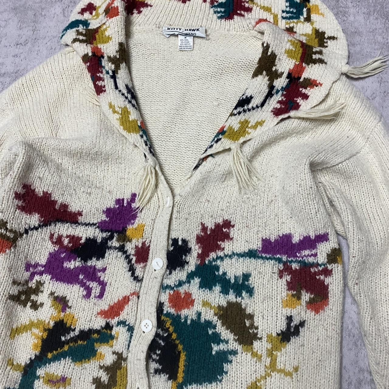 Other Kitty Hawk vintage multi-coloured knit cardigan cardigan Size M / US 6-8 / IT 42-44 - 2 Thumbnail