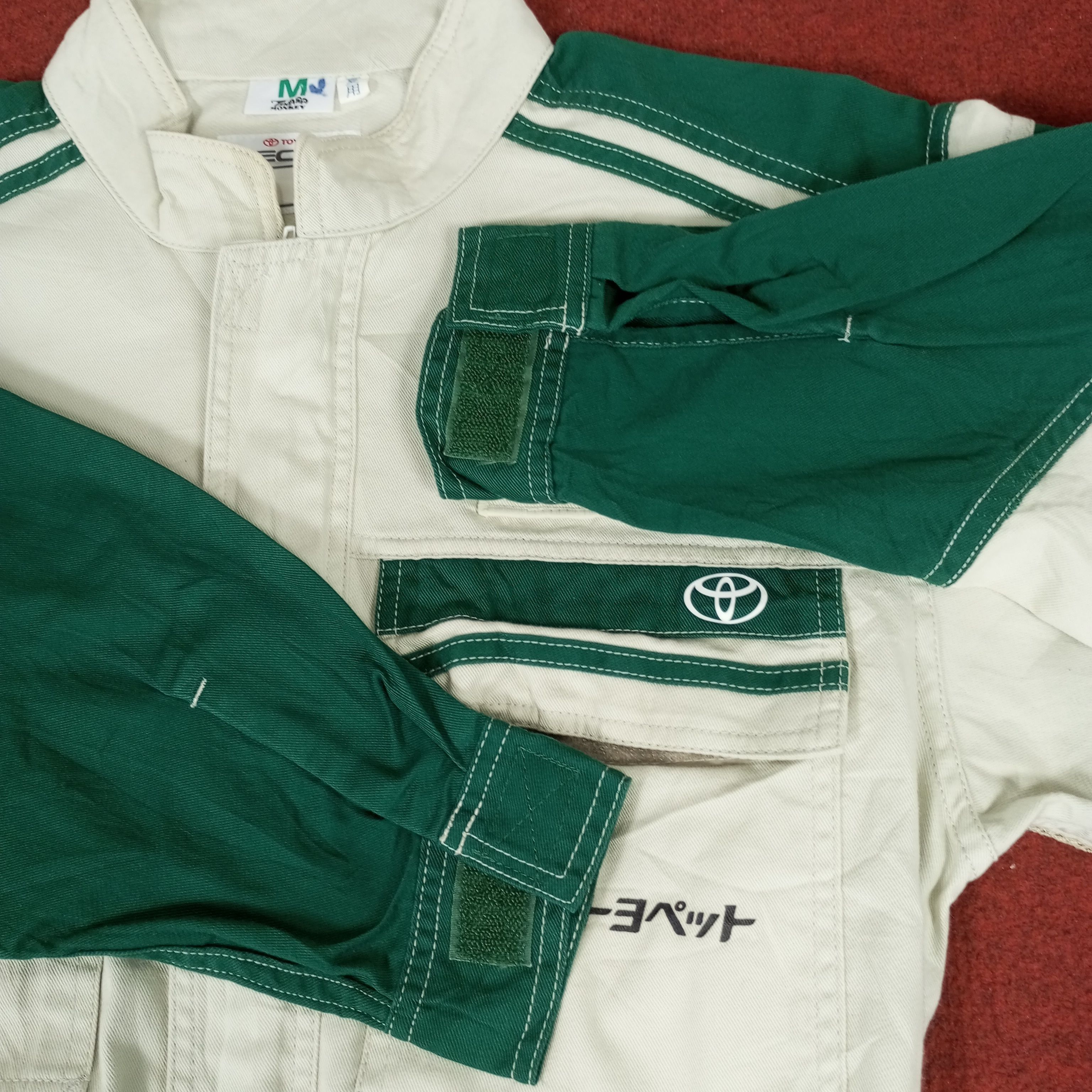 Japanese Brand × Vintage Toyota Toyopet Tecno Motorsports Racing Coverall Jacket Size US S / EU 44-46 / 1 - 10 Thumbnail