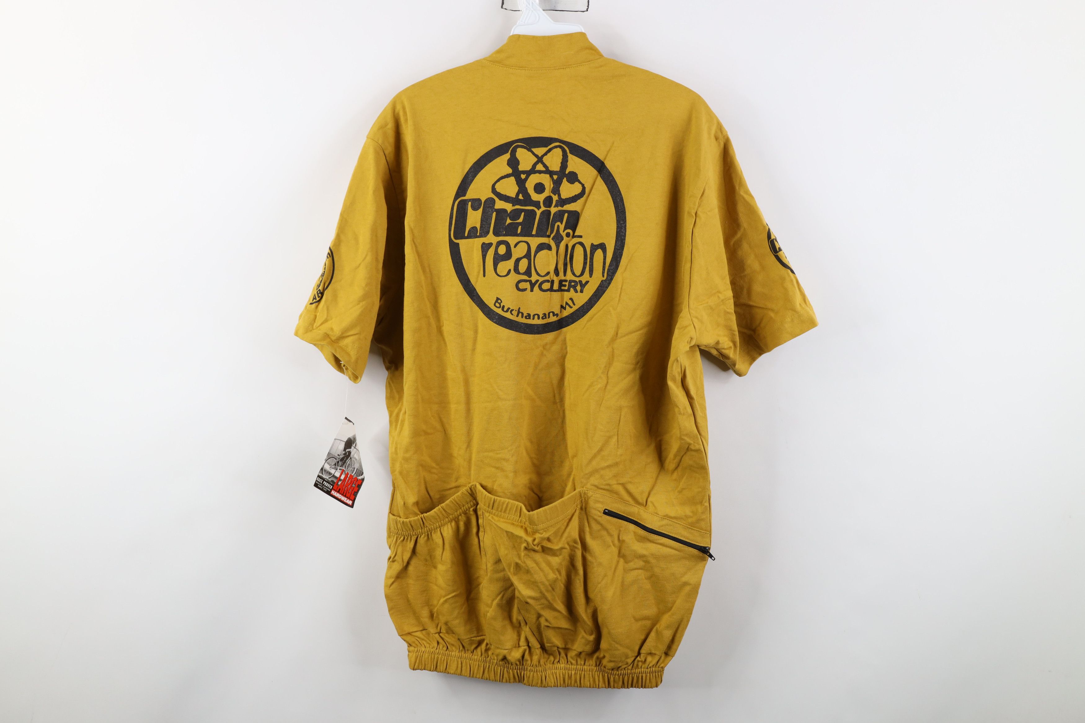 Vintage Deadstock Vintage 90s Chain Reaction Cyclery Cycling Jersey Size US XL / EU 56 / 4 - 14 Thumbnail