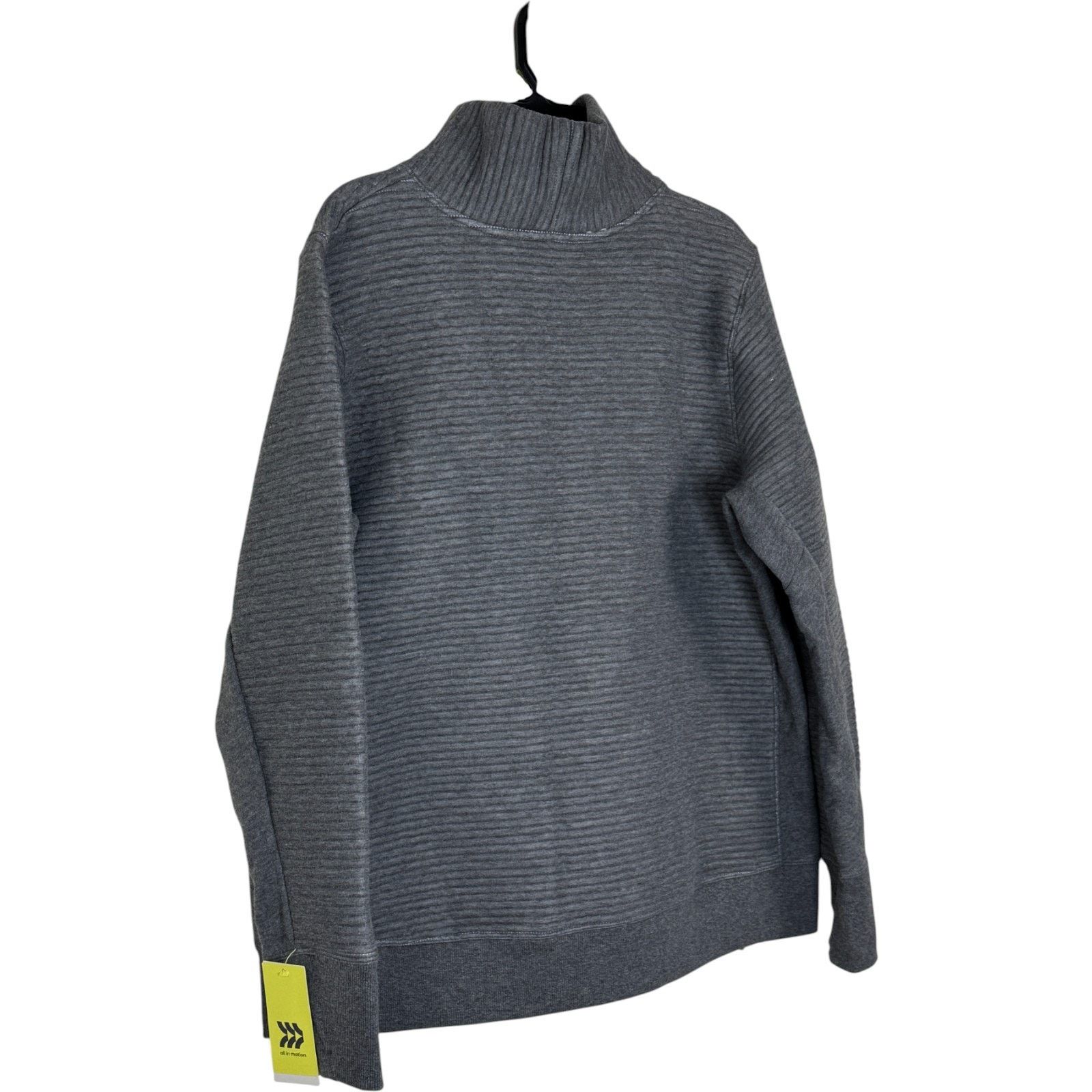 Other All in Motion Gray Funnel Neck Pullover Sweatshirt XXL NWT Size XL / US 12-14 / IT 48-50 - 7 Thumbnail