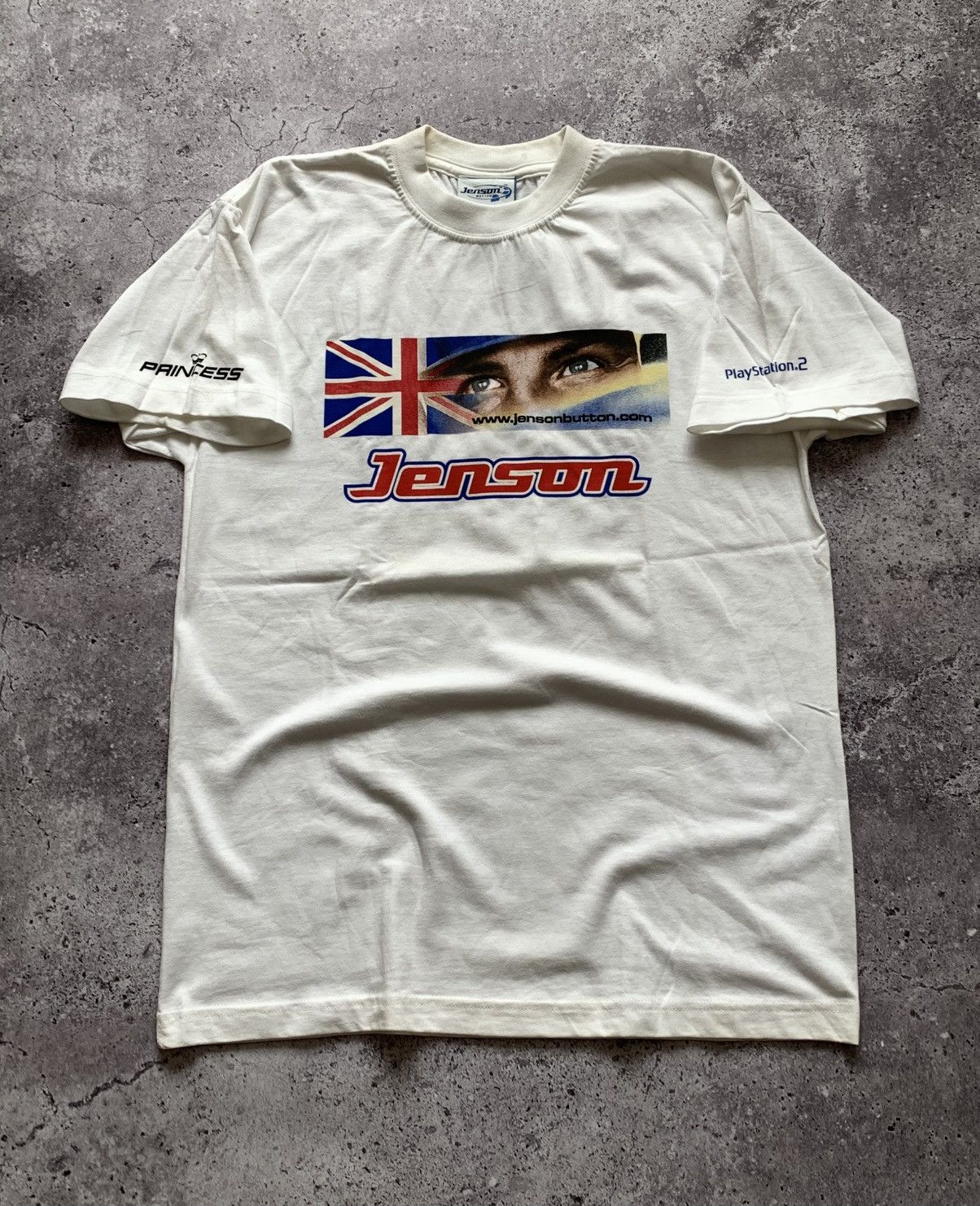 Vintage 🔥VINTAGE JENSON BUTTON FORMULA 1 00’s RACING PROMO T-SHIRT Size US M / EU 48-50 / 2 - 2 Thumbnail