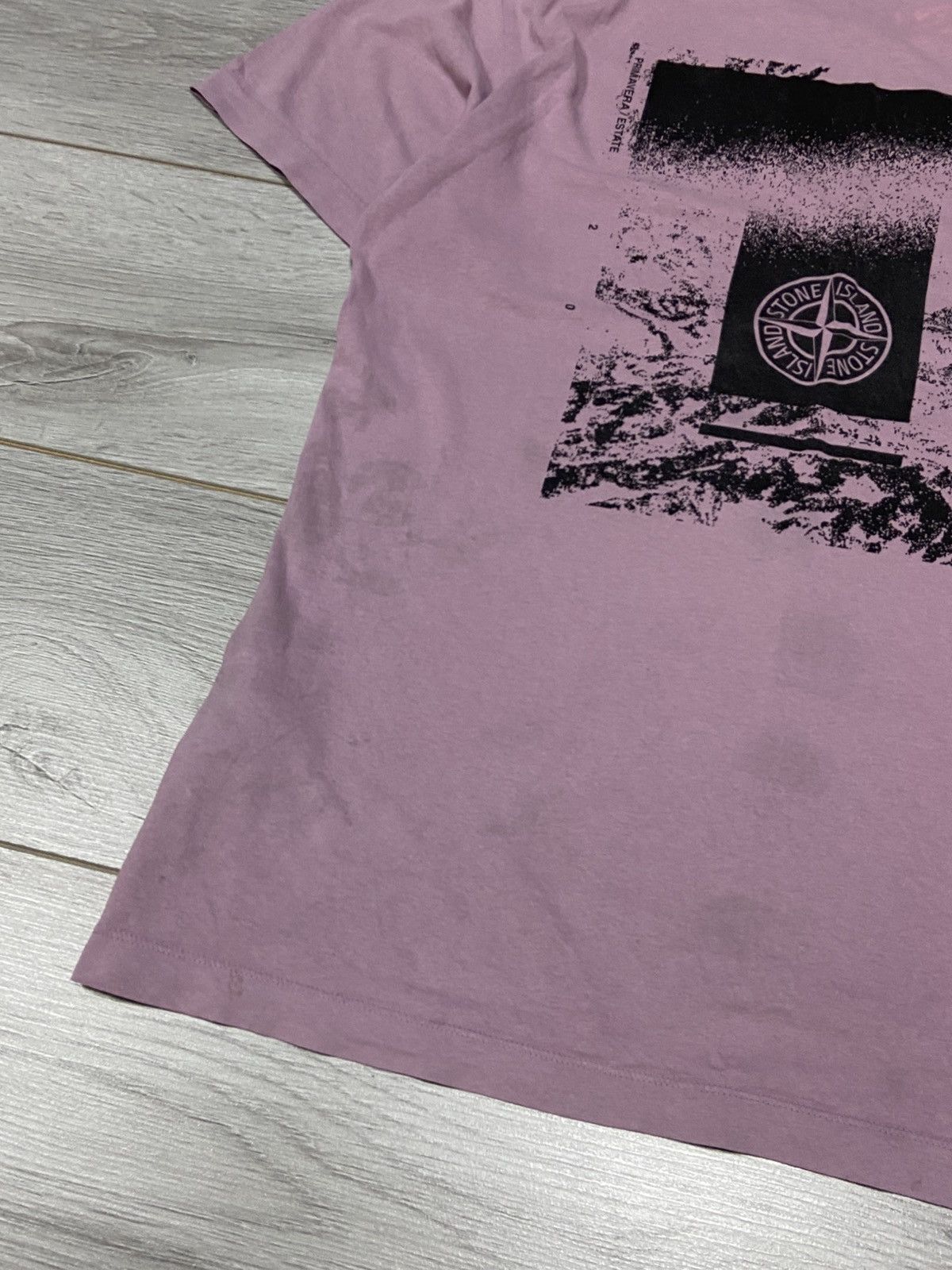Stone Island Stone Island big logo compass vintage distressed shirt Size US L / EU 52-54 / 3 - 15 Thumbnail