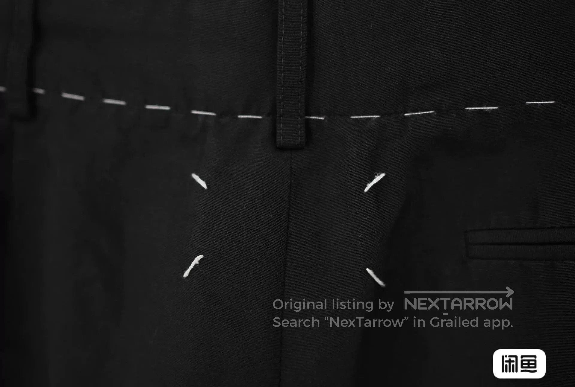 Maison Margiela maison margiela black drawstring casual pants. Size US 38 / EU 54 - 5 Thumbnail