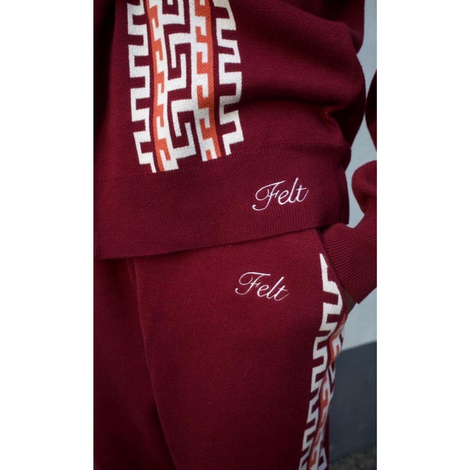 FELT Felt Havana Knit Taped Graphic Sweatpant Drawstring NWT $140 Size US 36 / EU 52 - 4 Thumbnail
