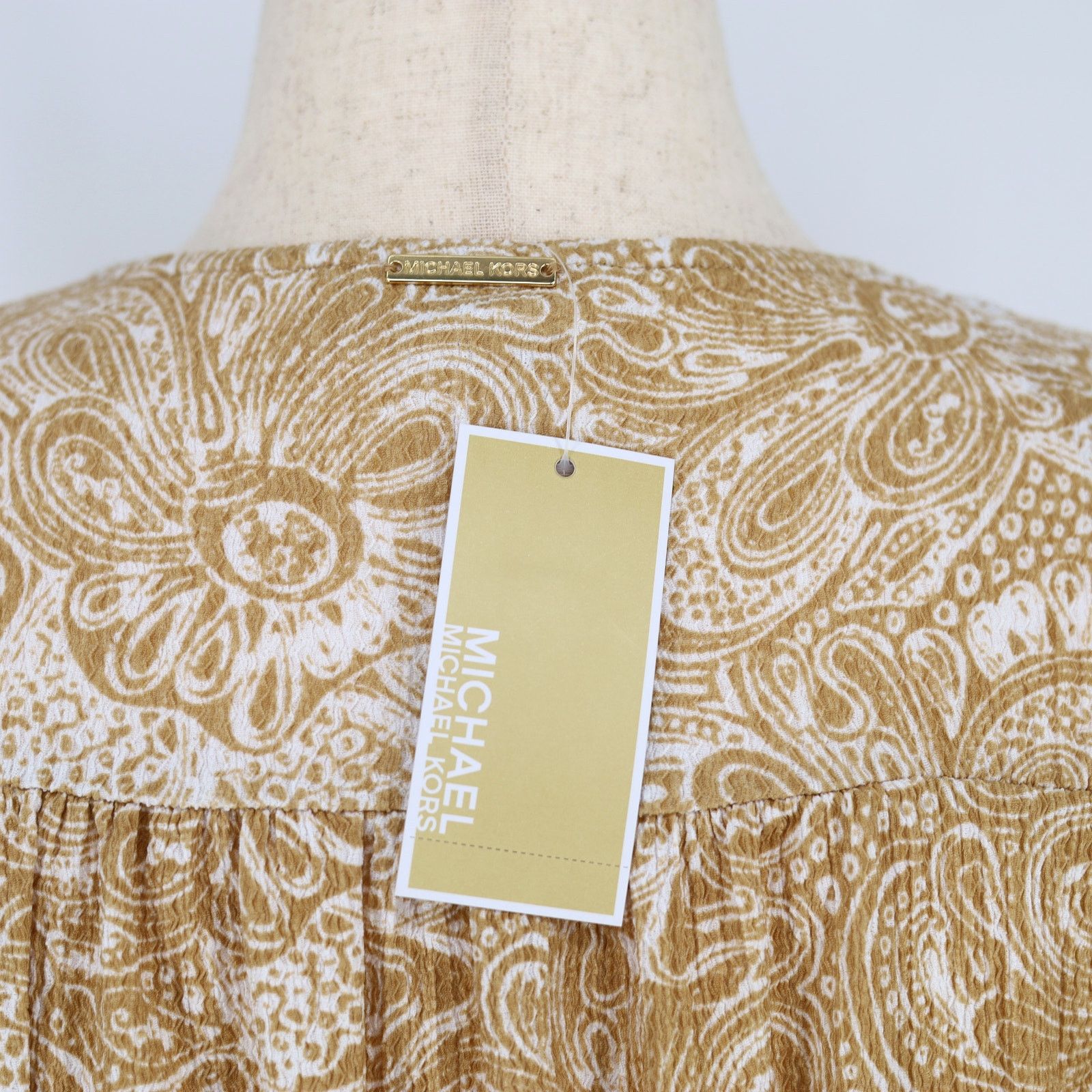 Michael Kors Michael Kors Women Paisley Boho Ruffle Mini Dress Size L Size L / US 10 / IT 46 - 6 Thumbnail
