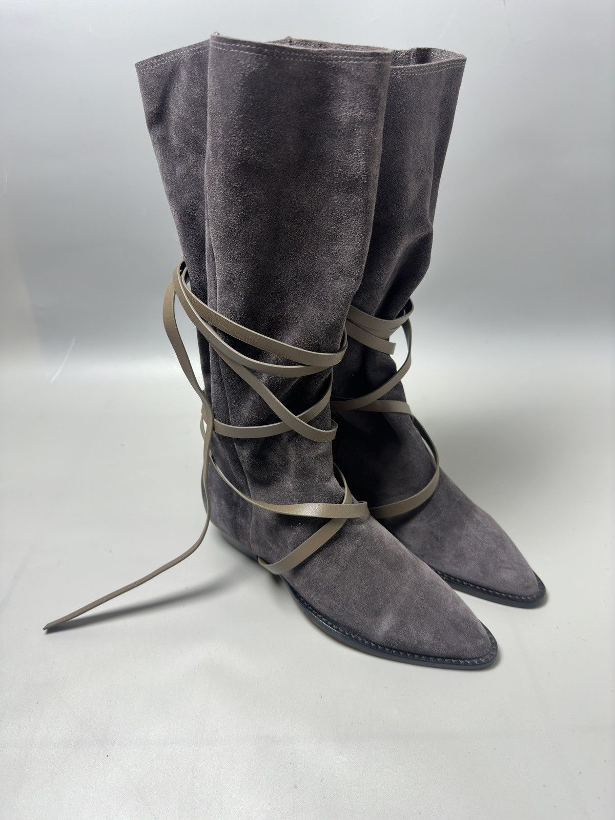 Isabel Marant Isabel Marant — Siane Pointed Suede Knee-High Boots Size US 8 / IT 38 - 1 Thumbnail