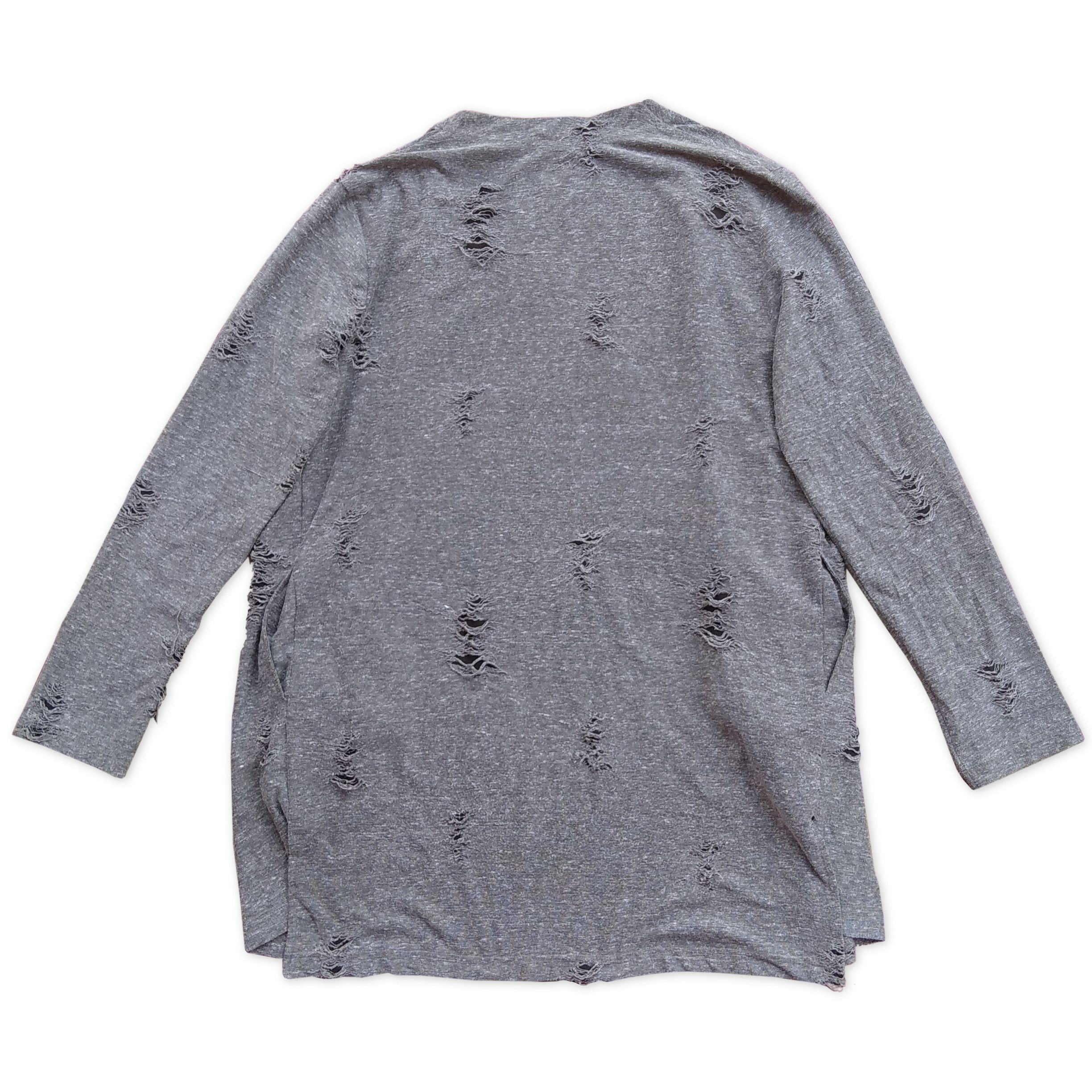 If Six Was Nine Vintage 00's BLUE TORNADO Japanese Brand Distressed Cardigan Size US M / EU 48-50 / 2 - 7 Thumbnail