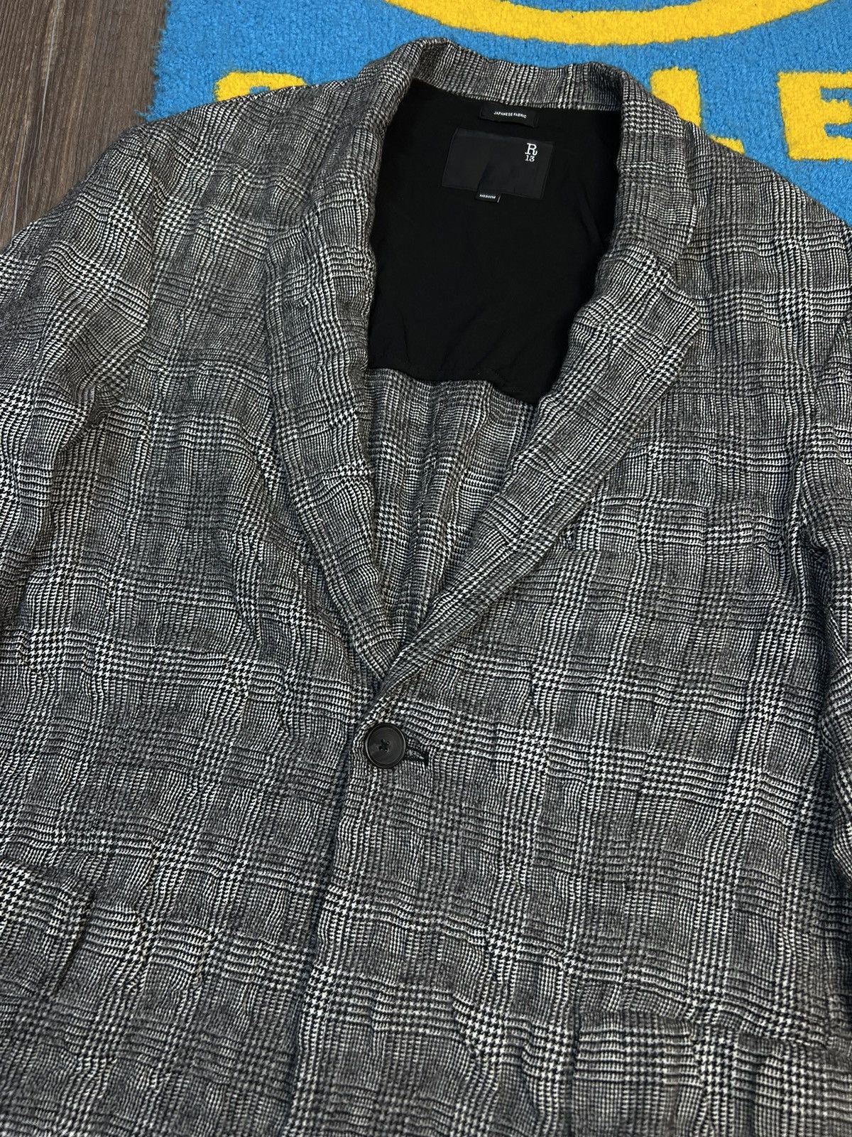 Japanese Brand × R13 R13 Ragged Oversized Checked Grey Blazer Size M / US 6-8 / IT 42-44 - 9 Thumbnail