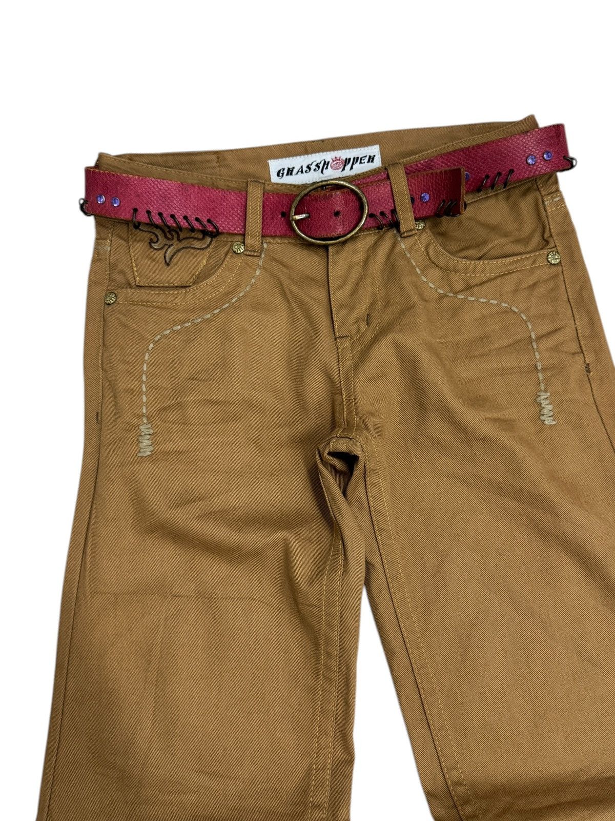 Hysteric Glamour × Japanese Brand × Seditionaries Flared GRASS HOPPER Seditionaries Back Embroidered Size US 28 / EU 44 - 4 Thumbnail