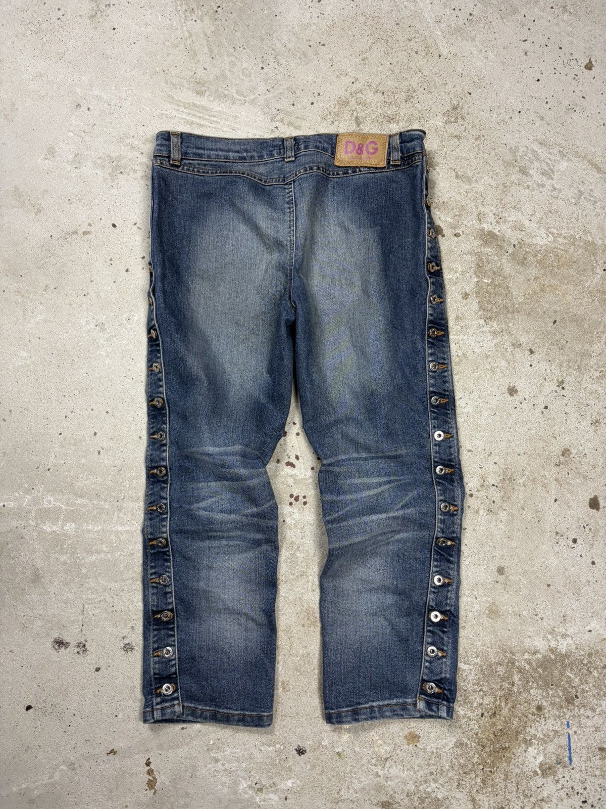 Dolce & Gabbana 2000s Dolce & Gabbana Low Rise Capri 3/4 Jeans Denim Pants Size 30" / US 8 / IT 44 - 2 Thumbnail