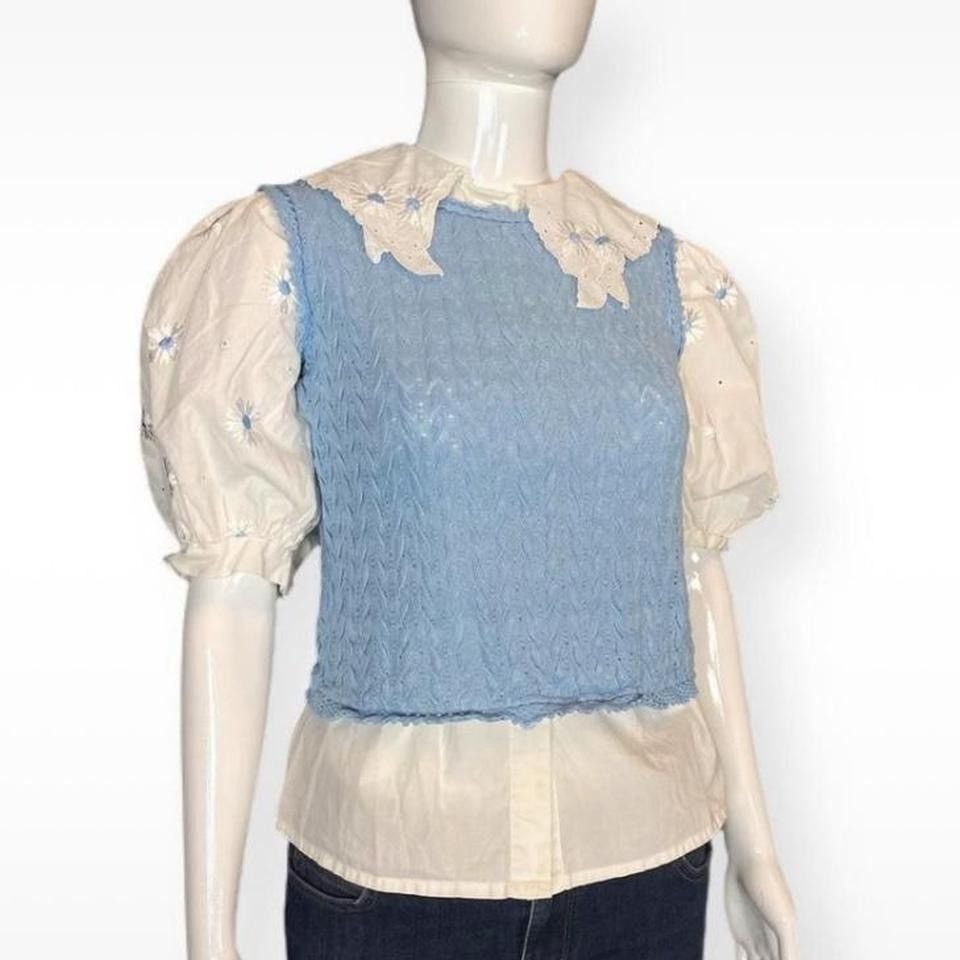 Vintage Older Glitter Vest Size M / US 6-8 / IT 42-44 - 1 Thumbnail