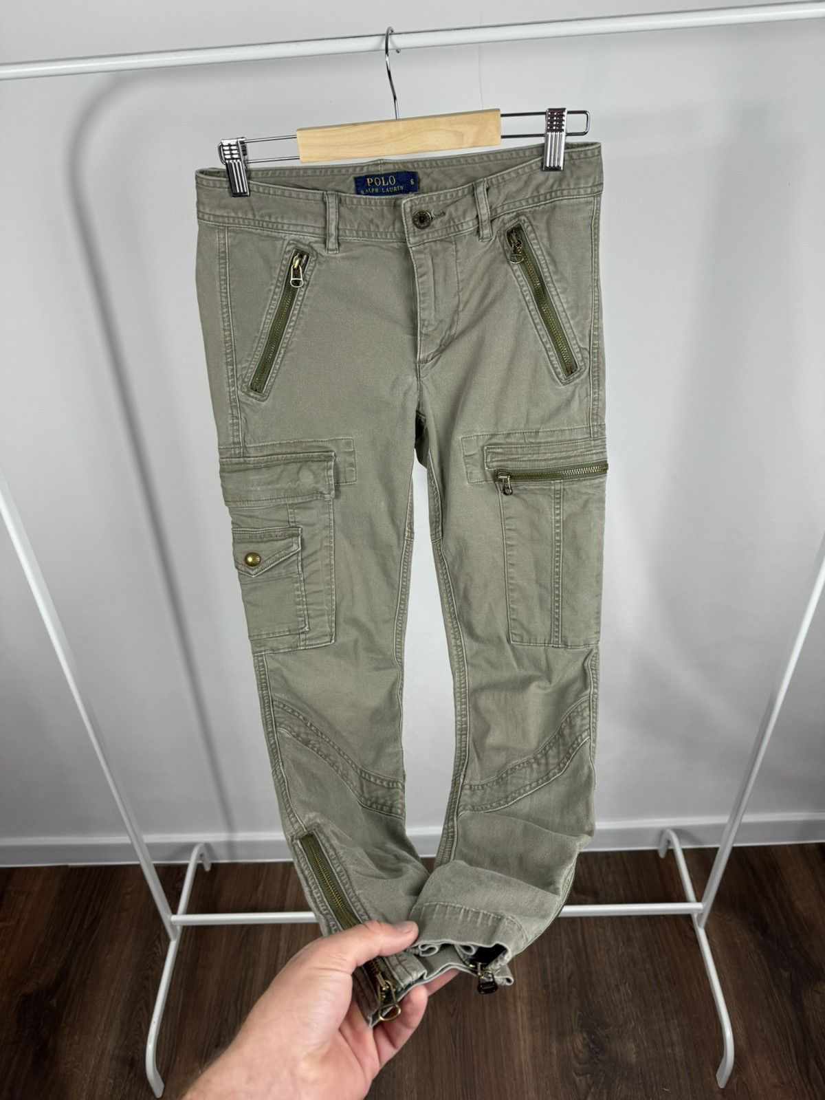 Polo Ralph Lauren Polo Ralph Lauren Skinny Cargo Pants Multi Pocket Women US 6 Size 28" / US 6 / IT 42 - 5 Thumbnail