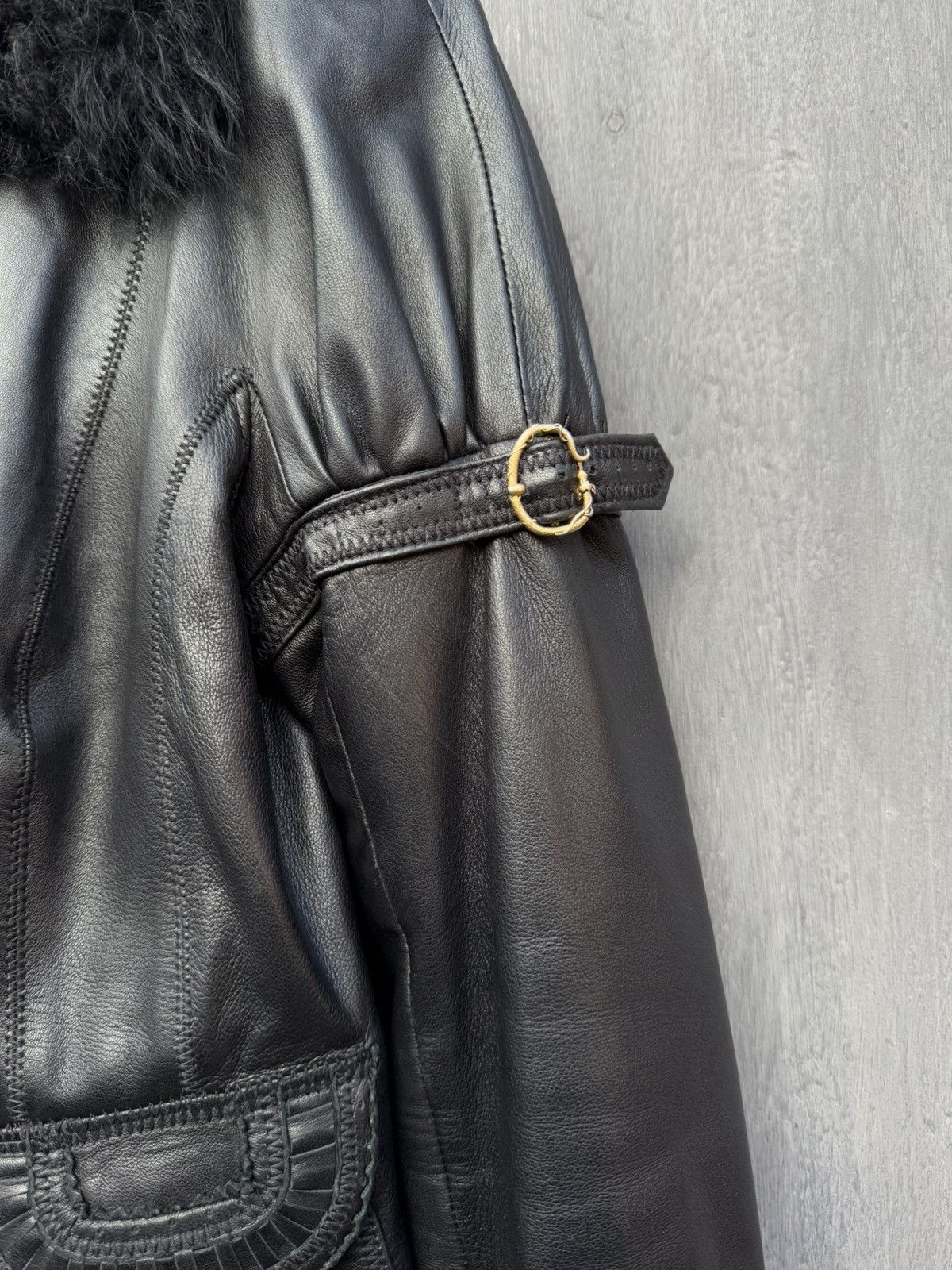 Roberto Cavalli Roberto Cavalli Vintage Leather Jacket Size 44 Size M / US 6-8 / IT 42-44 - 3 Thumbnail