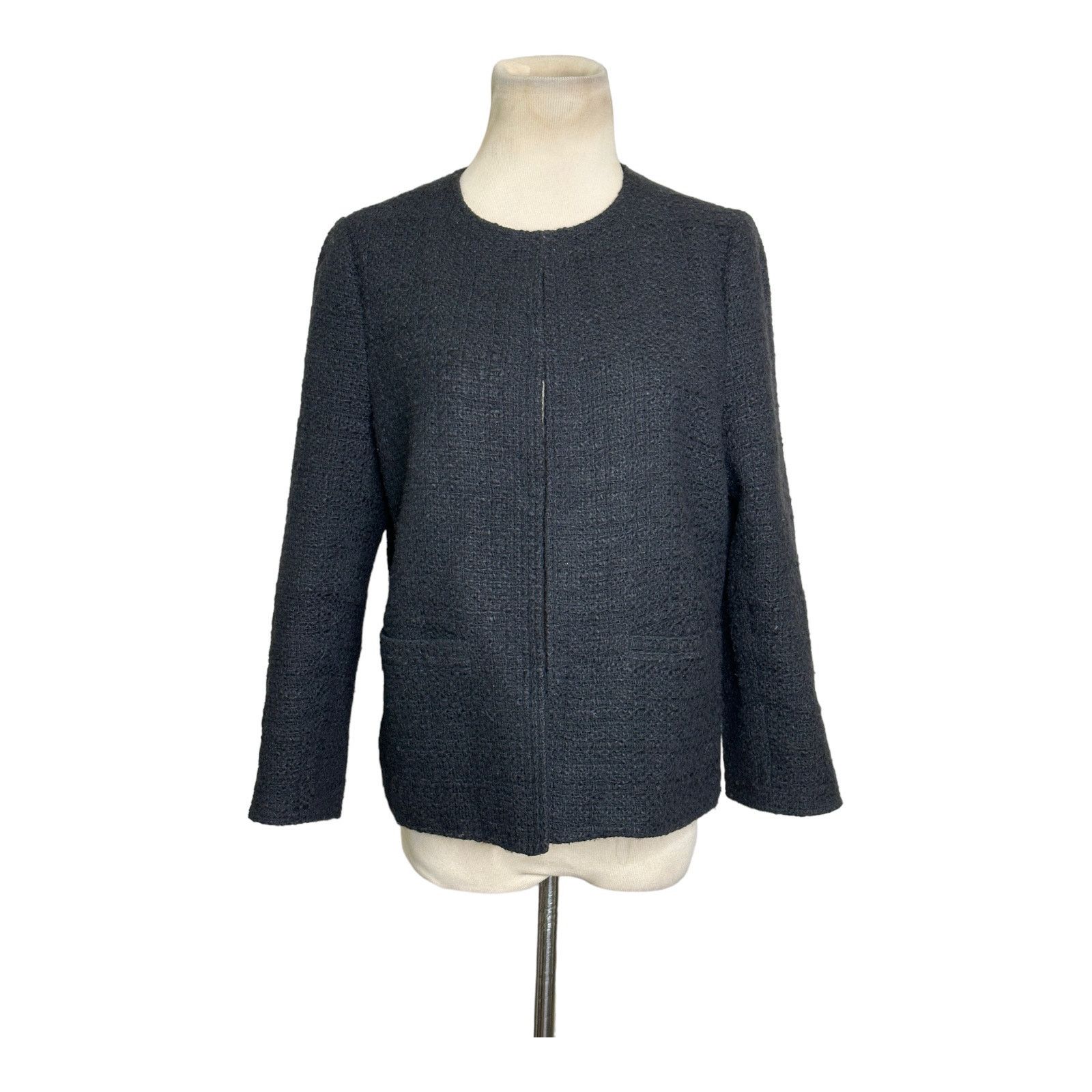 Vince Vince. black woven long sleeves blazer jacket size 10 Size L / US 10 / IT 46 - 12 Thumbnail