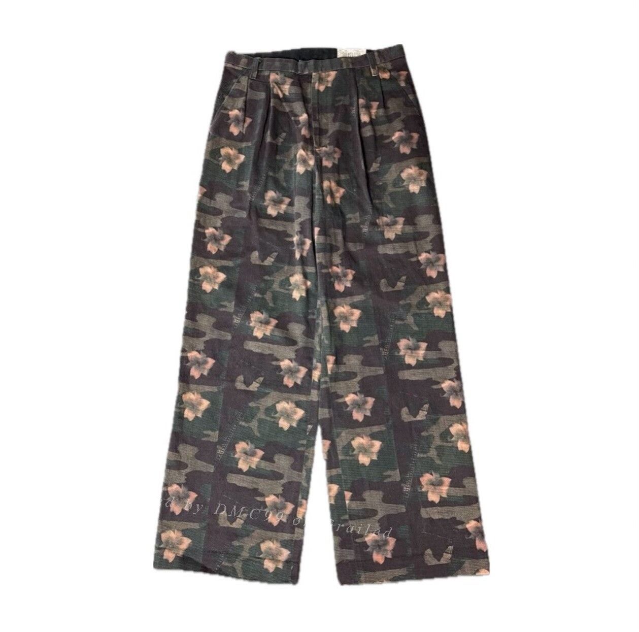 Midorikawa 20471120 SS1999 Floral Camo Wide Pants Size 26" / US 2 / IT 38 - 1 Thumbnail