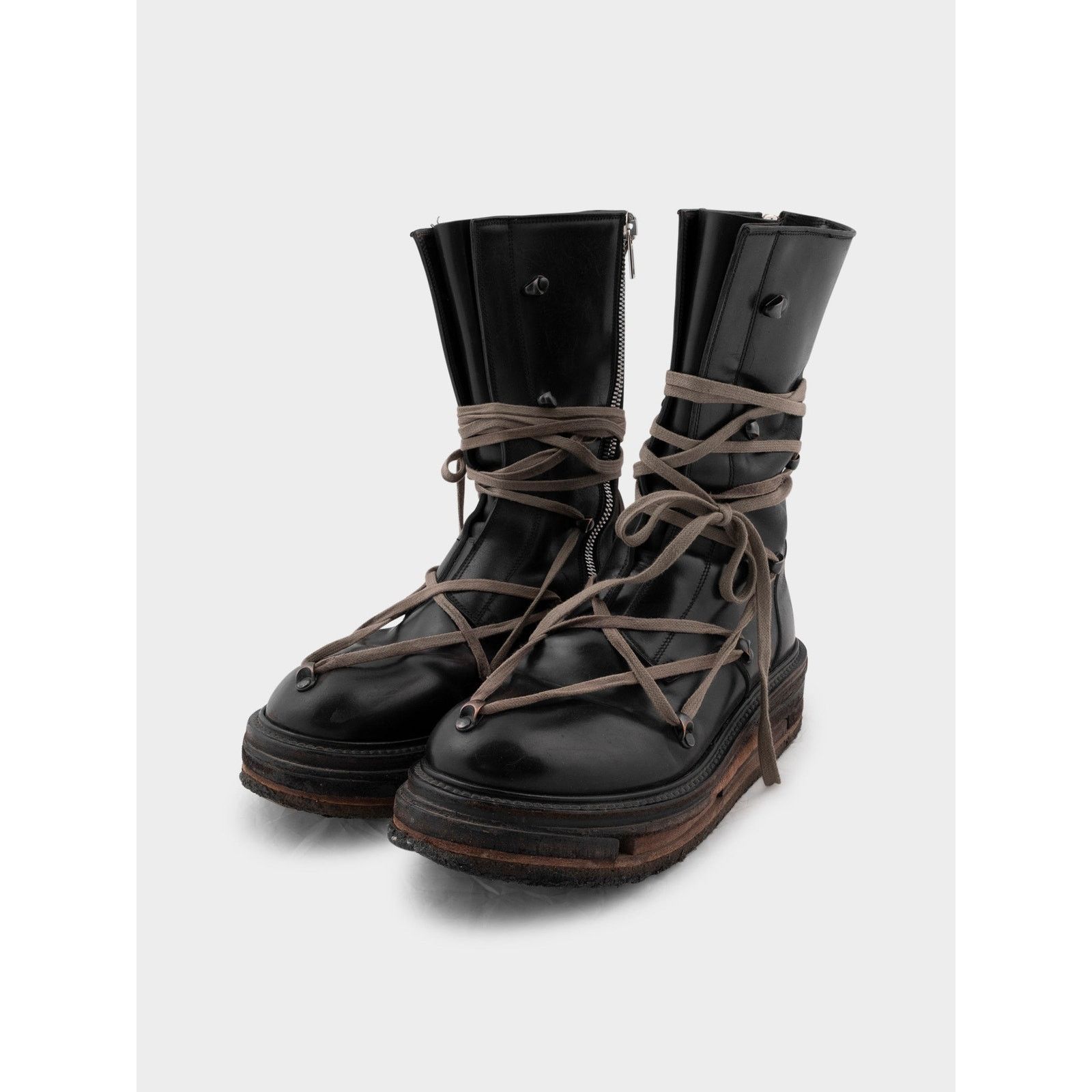 Rick Owens ‘Glitter’ Lego Sole Pentagram Boots Size US 9 / EU 42 - 1 Thumbnail