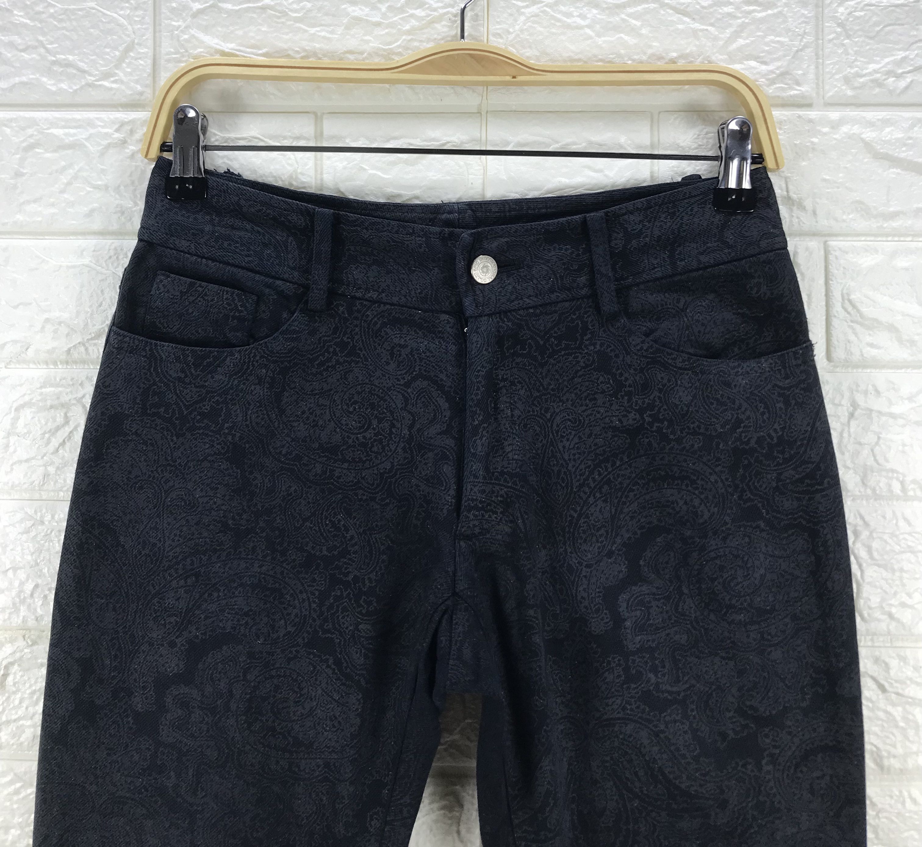 Tornado Mart Vintage Tornado Mart Damask Flare Pants Size US 28 / EU 44 - 2 Thumbnail