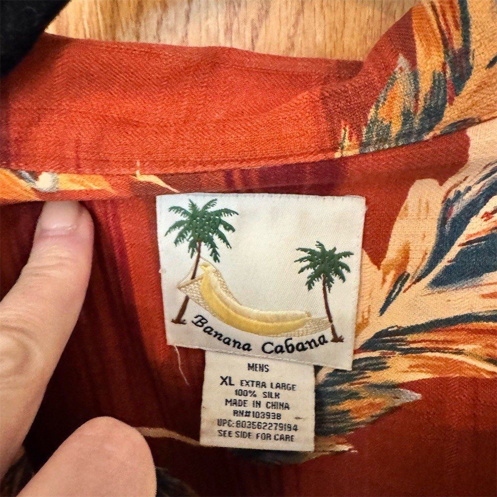 Other Banana Cabana Mens Hawaiian Aloha Camp Shirt Red Feather Pr Size US XL / EU 56 / 4 - 3 Thumbnail