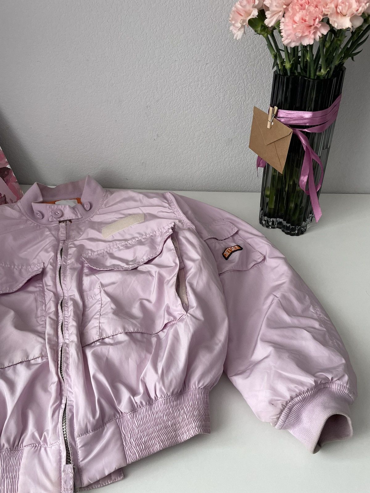 JET SET × Japanese Brand Jet Set Bomber Jacket Boxy Fit Parachute Y2K Streetwear Size XS / US 0-2 / IT 36-38 - 8 Thumbnail