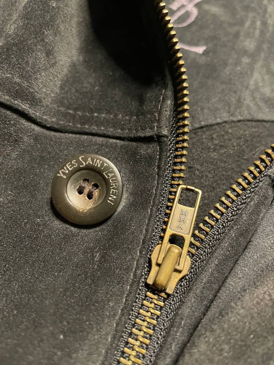 Vintage × Yves Saint Laurent Vintage Yves Saint Laurent Suede Leather Coat Jacket 52 Size US L / EU 52-54 / 3 - 7 Thumbnail