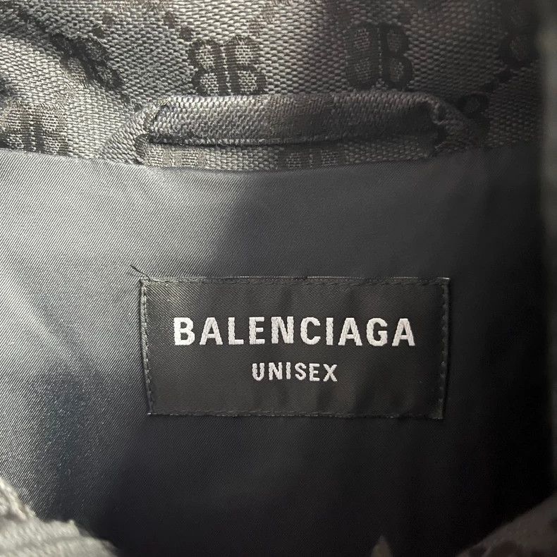 Balenciaga Balenciaga Black Hacker Series BB Full Print Jacket Cotton Size US M / EU 48-50 / 2 - 3 Thumbnail
