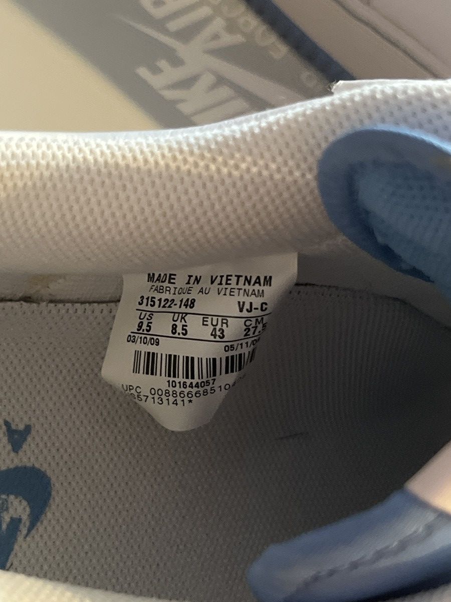 Nike Air Force 1 ‘07 ‘University Blue Size US 9.5 / EU 42-43 - 6 Thumbnail