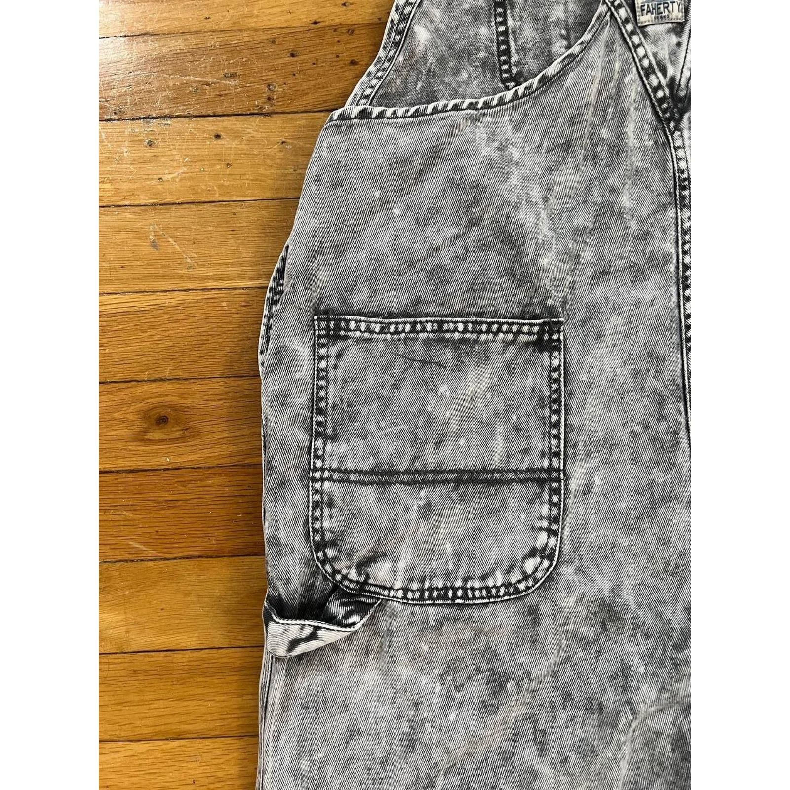 Faherty Faherty Mechanic Overall Storm Jumpsuit Cloud Grey M A000891 Size 30" / US 8 / IT 44 - 15 Thumbnail