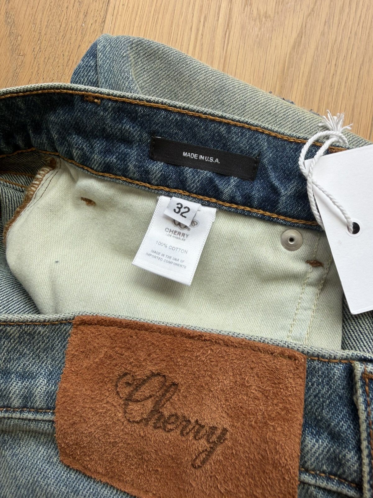 Cherry LA Railroad 5 Pocket Denim Jeans Size US 32 / EU 48 - 3 Thumbnail