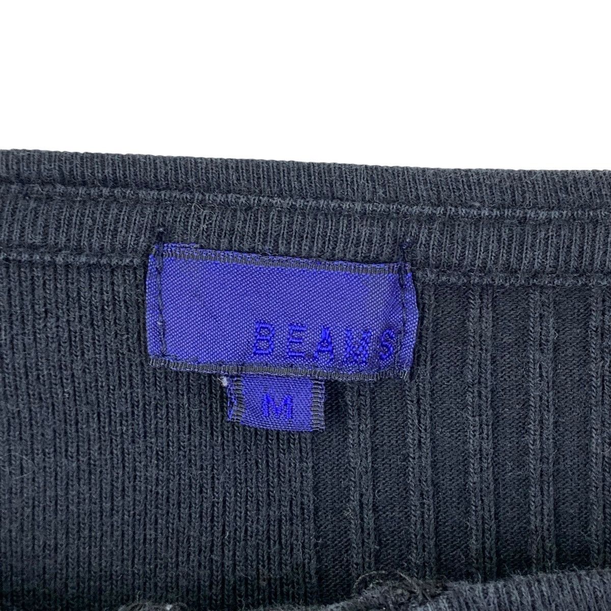 Beams Plus Vintage BEAMS PLUS JAPAN Minimalist Design Henley Tee Shirt Size M / US 6-8 / IT 42-44 - 4 Thumbnail